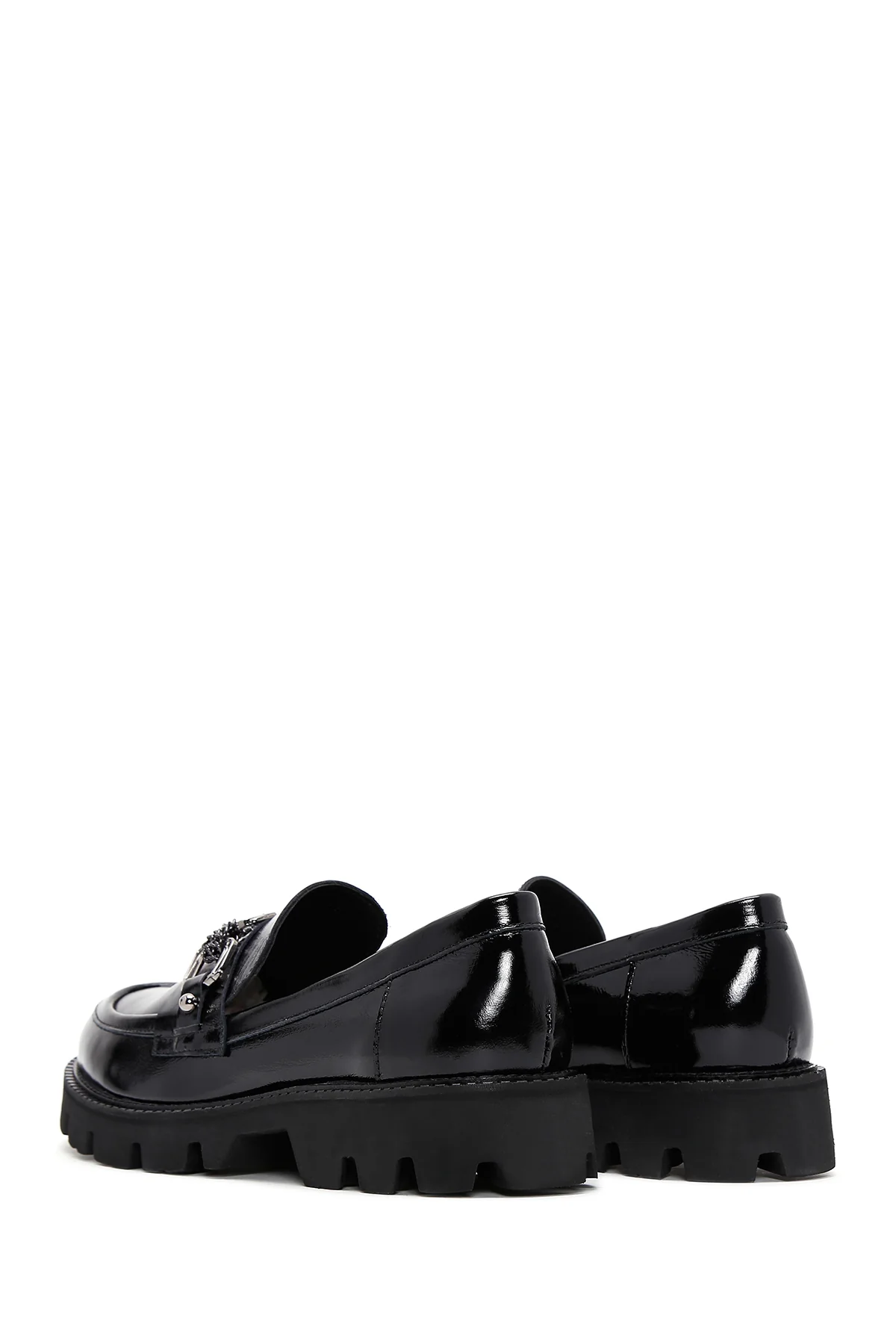 Kadın Deri Rugan Maskülen Loafer - Image 5