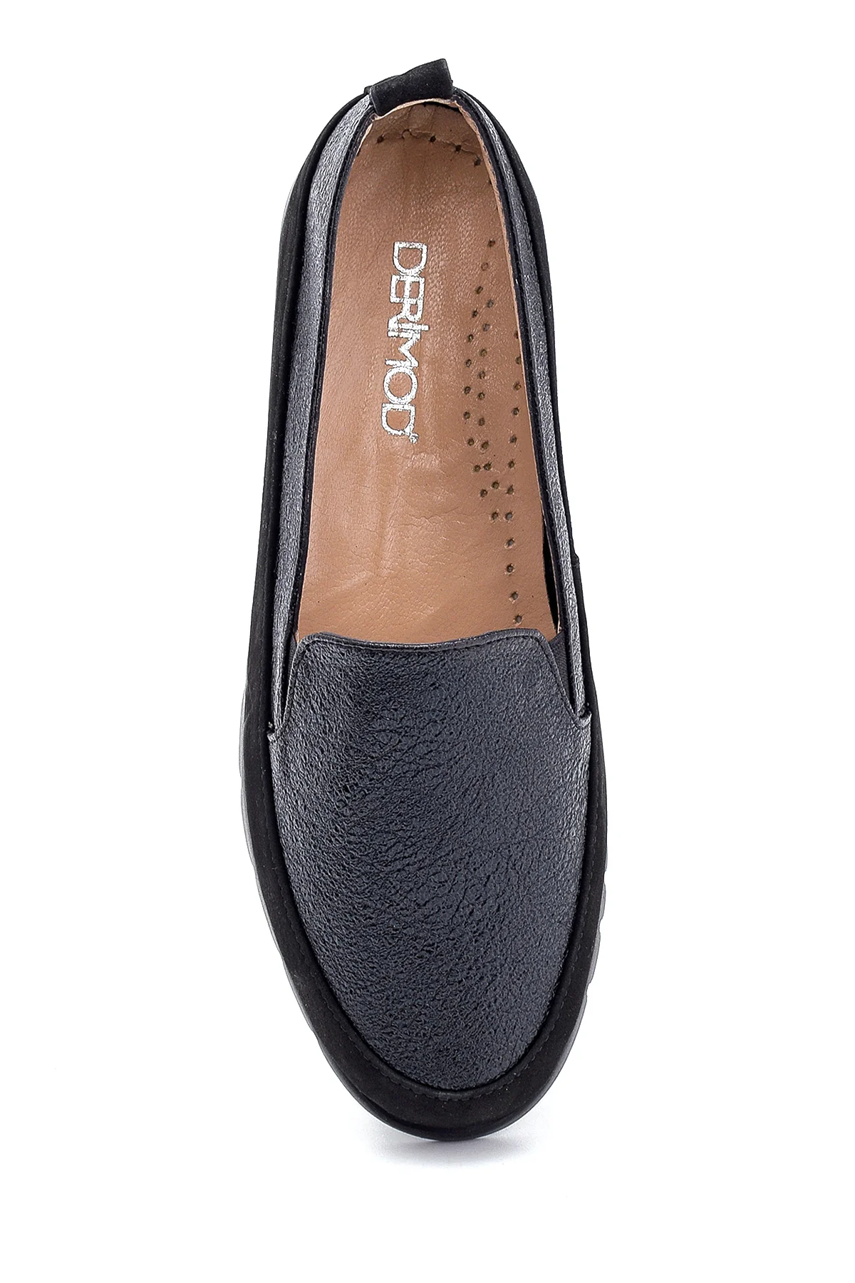 Kadın Deri Sim Detaylı Loafer - Image 6