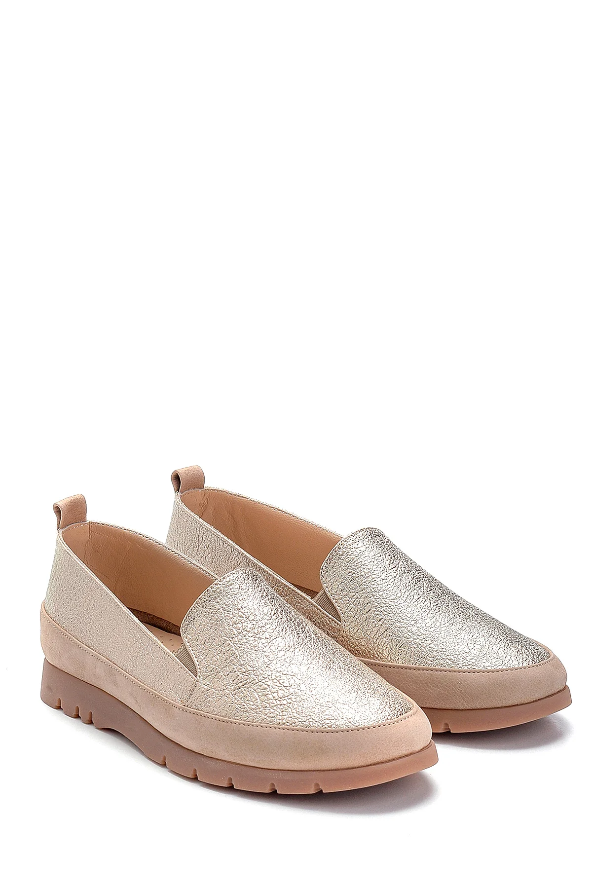 Kadın Deri Sim Detaylı Loafer - Image 9