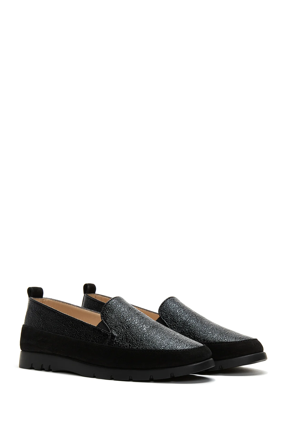 Kadın Deri Simli Loafer - Image 3