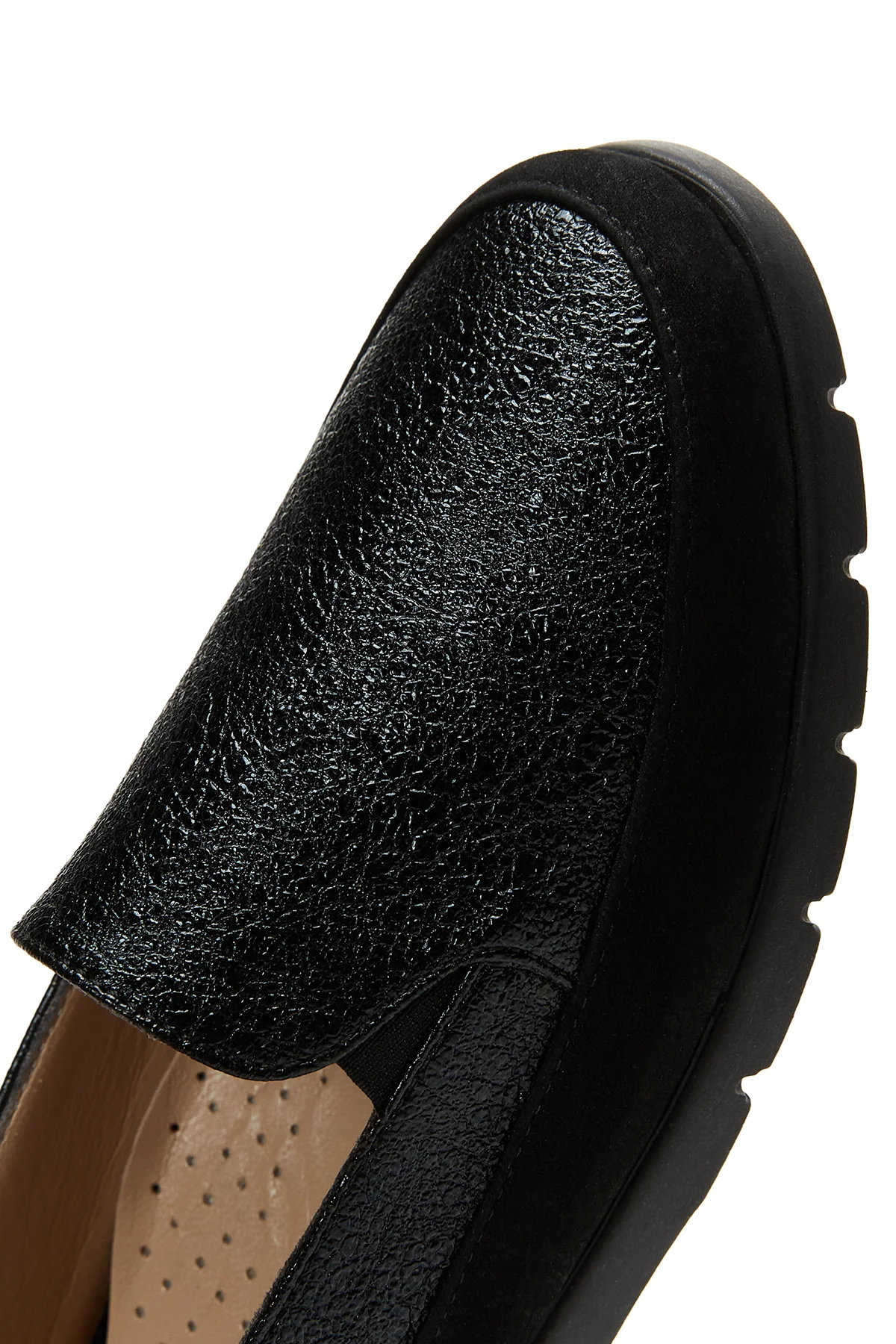 Kadın Deri Simli Loafer - Image 8