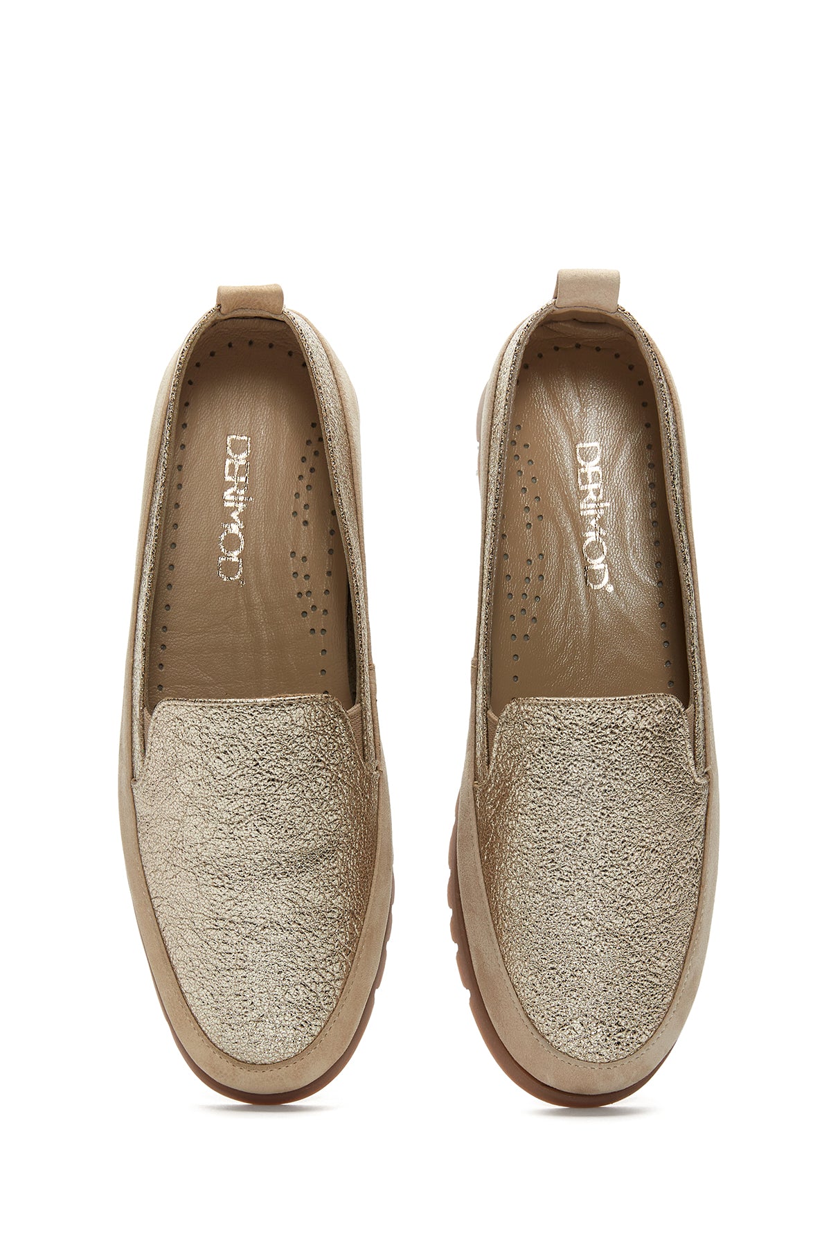 Kadın Deri Simli Loafer - Image 6