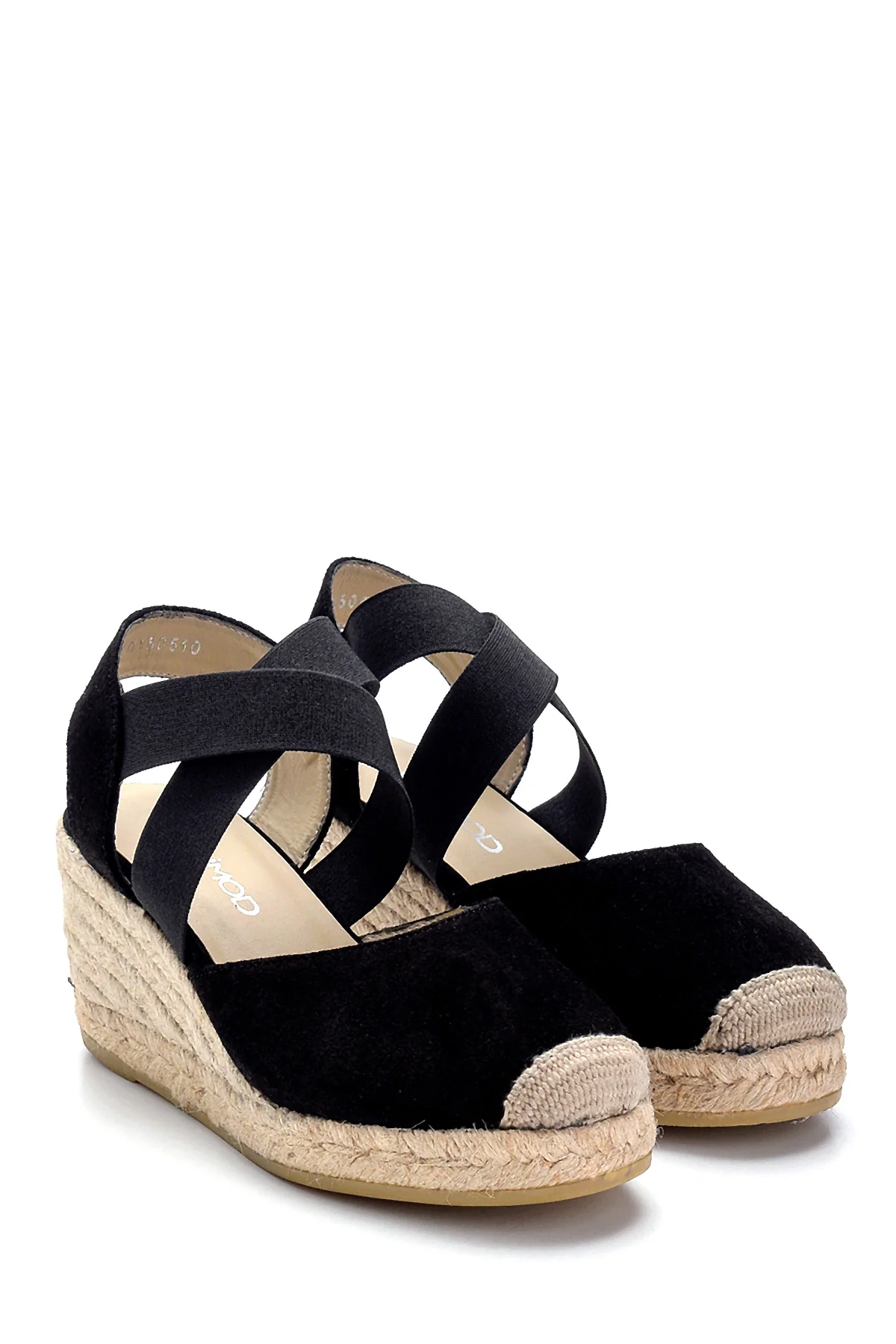 Kadın Deri Süet Detaylı Espadril - Image 3