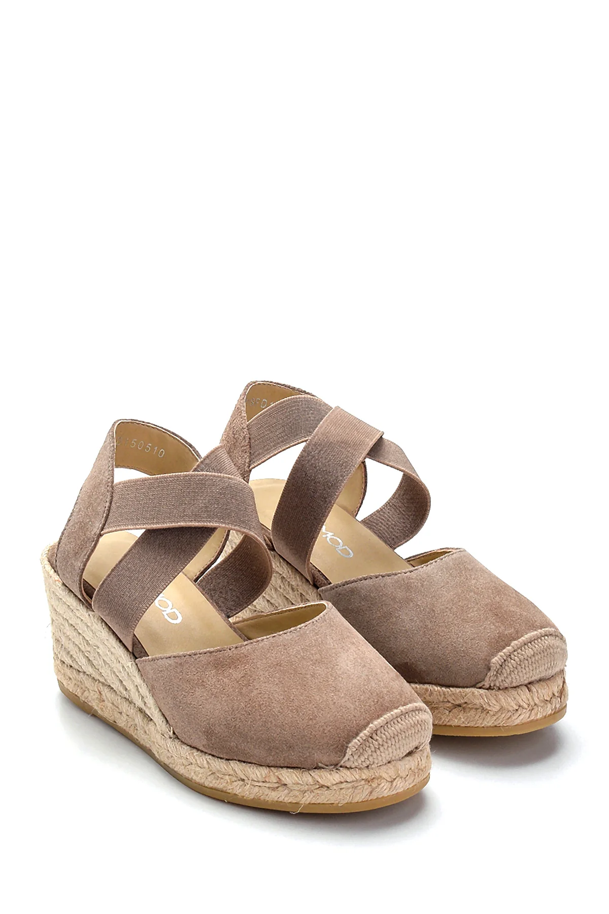 Kadın Deri Süet Detaylı Espadril - Image 3