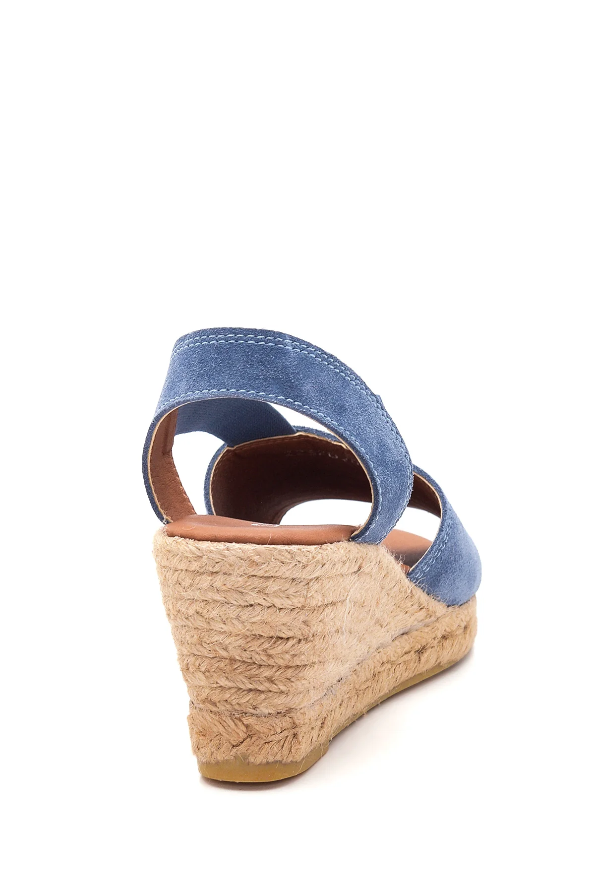 Kadın Deri Süet Dolgu Topuk Espadril - Image 4