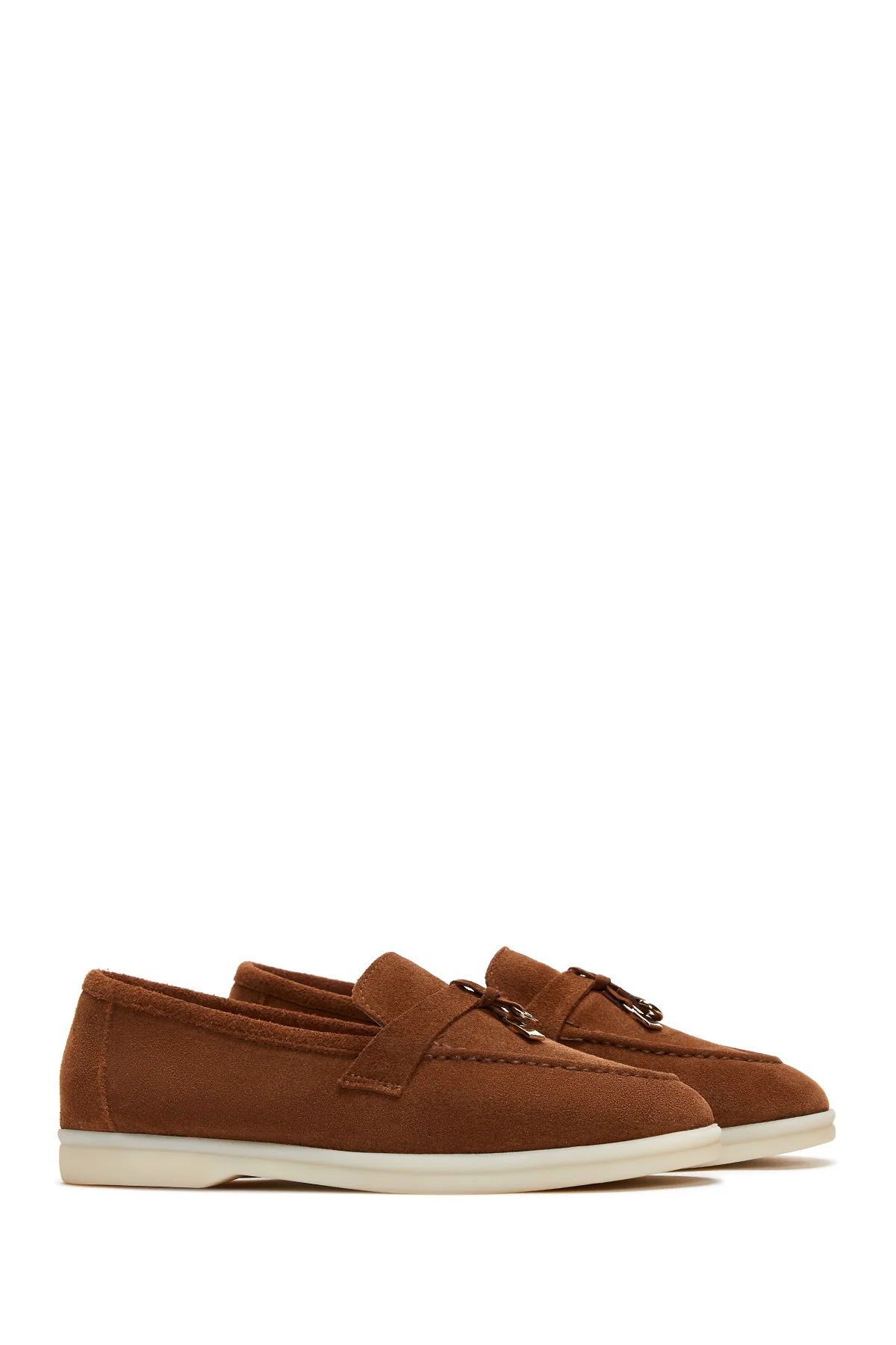 Kadın Deri Süet Loafer - Image 3