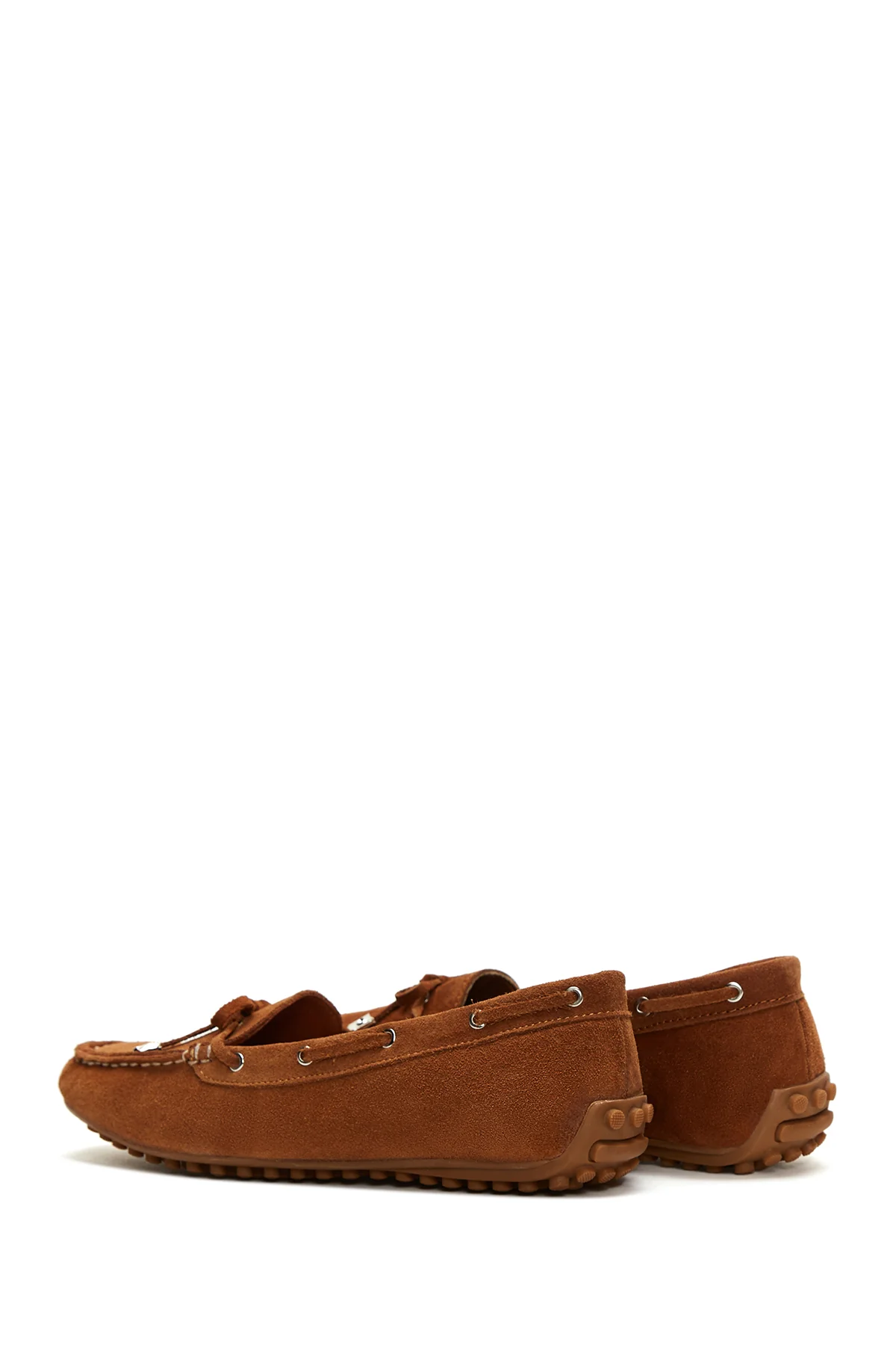 Kadın Deri Süet Loafer - Image 5