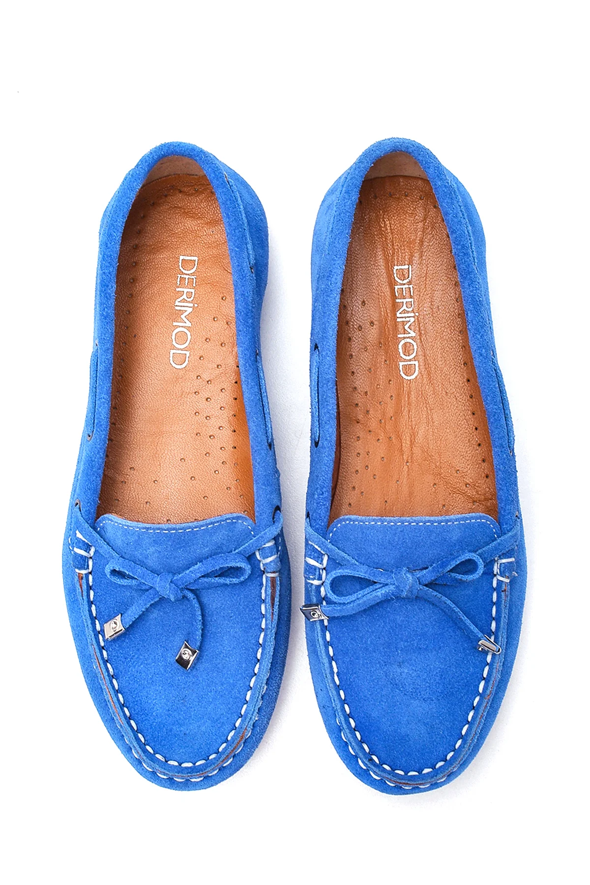 Kadın Deri Süet Loafer - Image 7