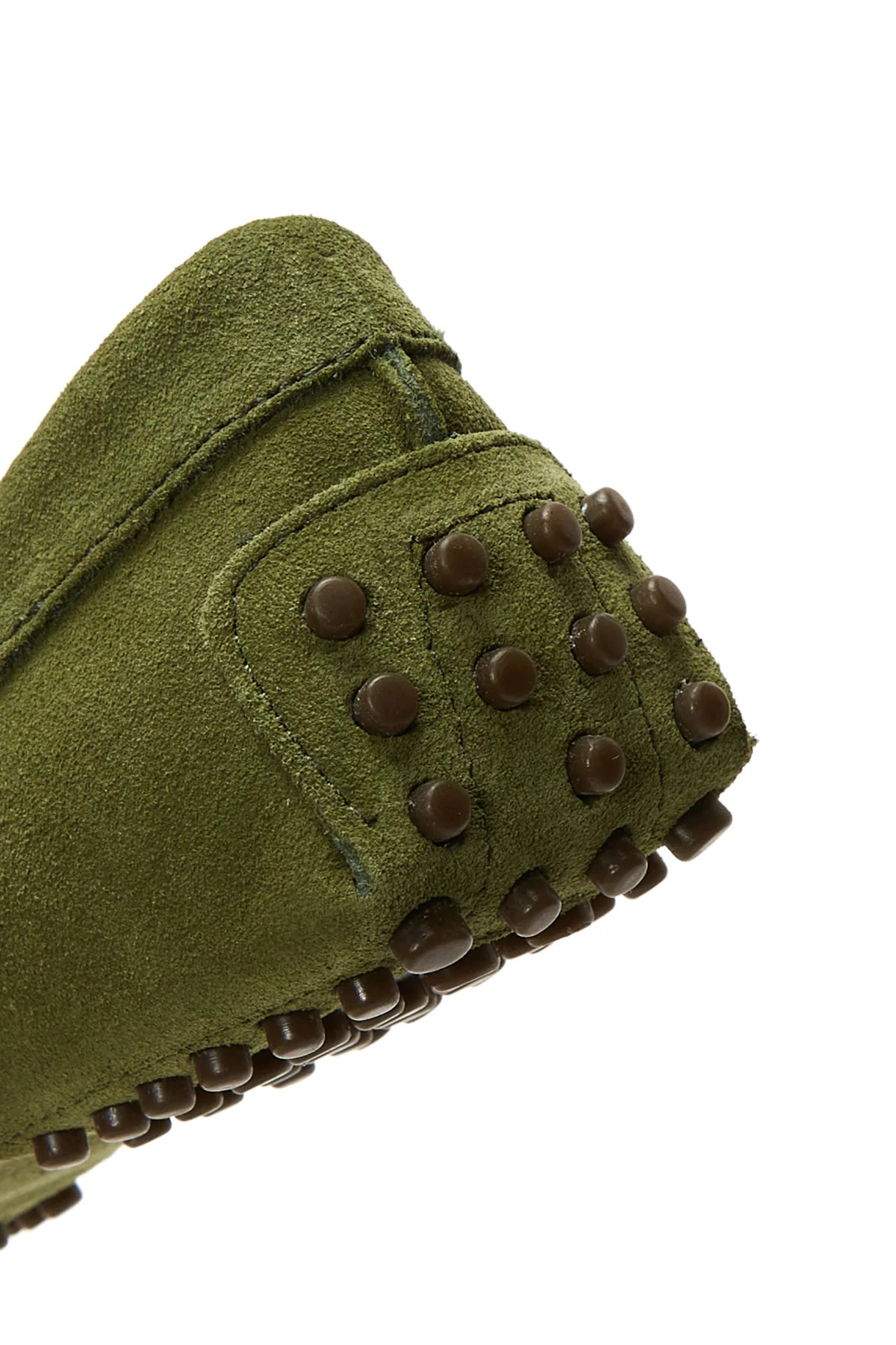 Kadın Deri Süet Püsküllü Loafer - Image 8