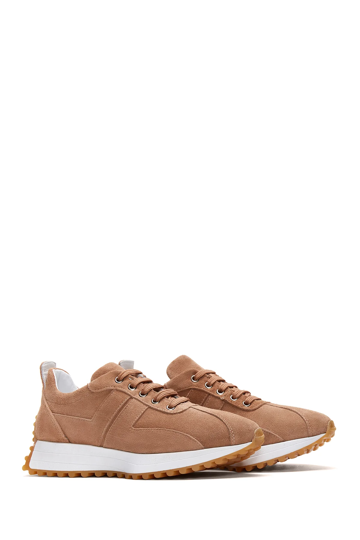 Kadın Deri Süet Sneaker - Image 3