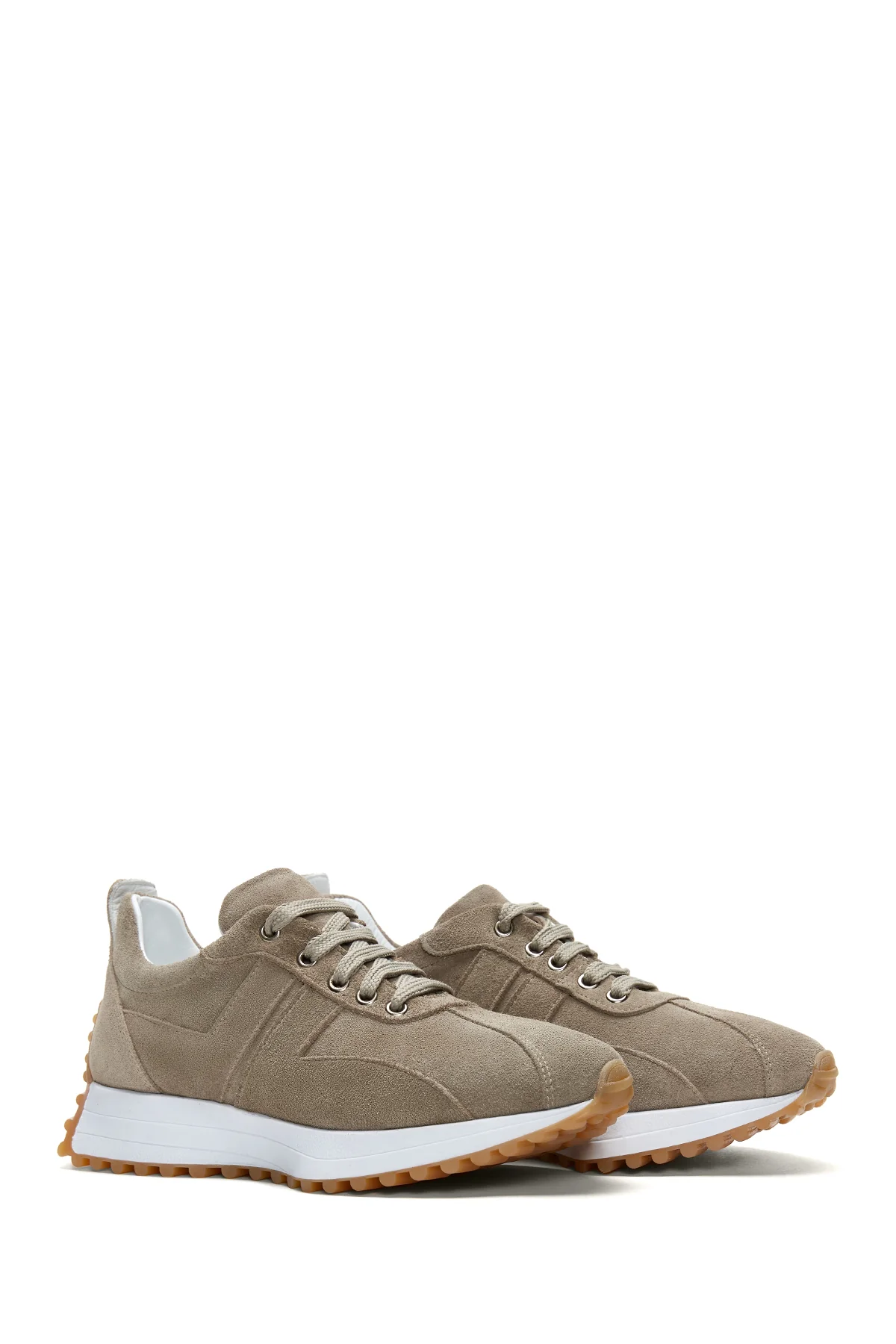 Kadın Deri Süet Sneaker - Image 3
