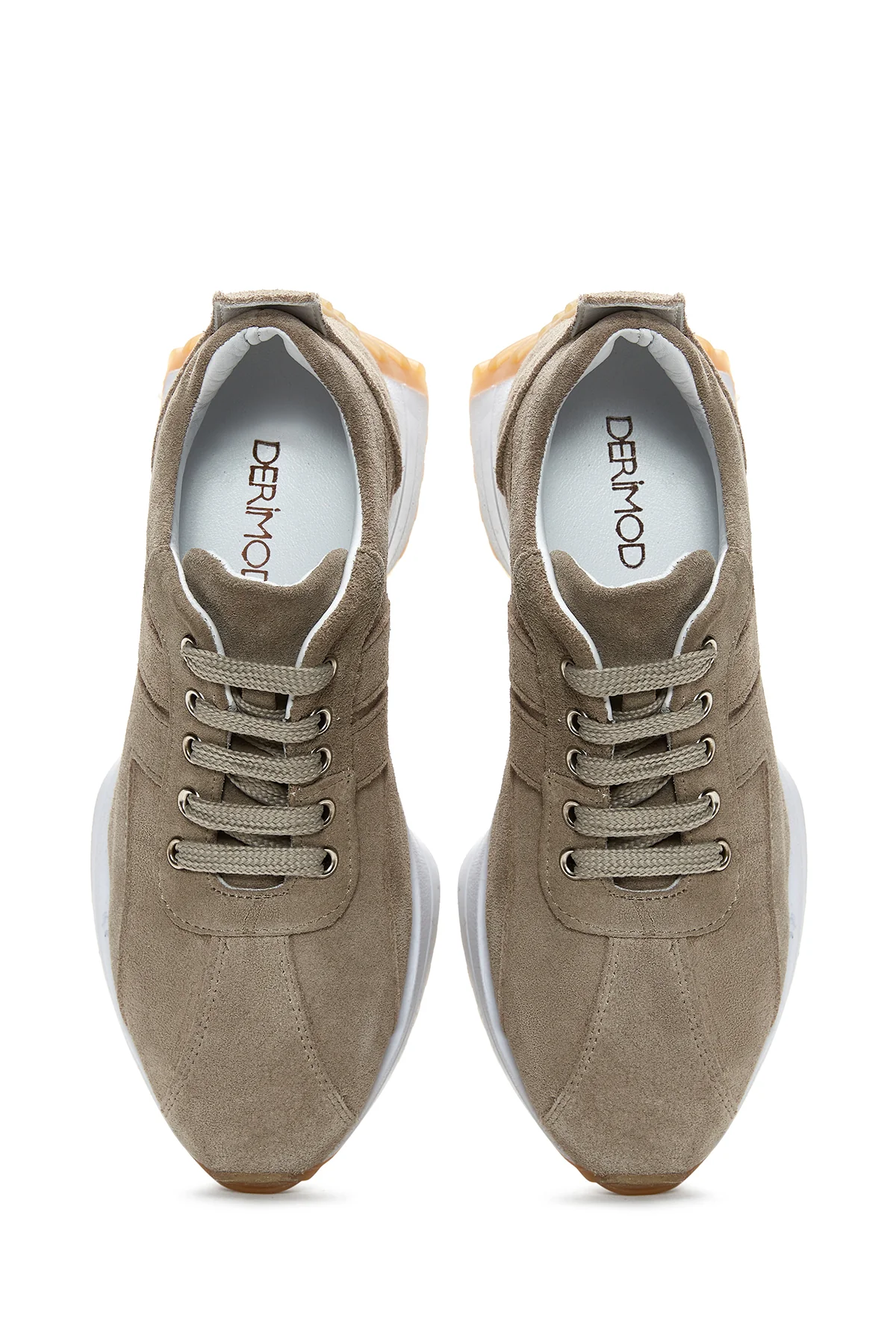 Kadın Deri Süet Sneaker - Image 6
