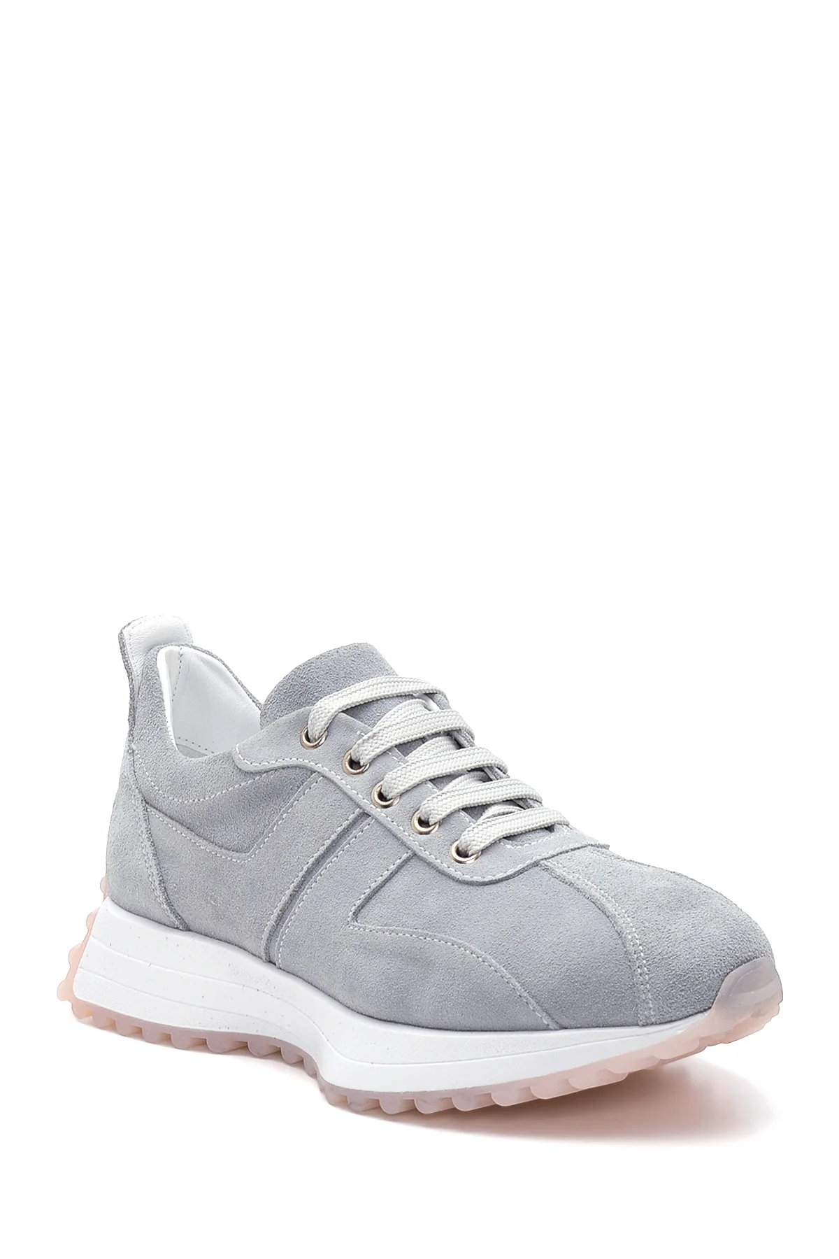 Kadın Deri Süet Sneaker - Image 3