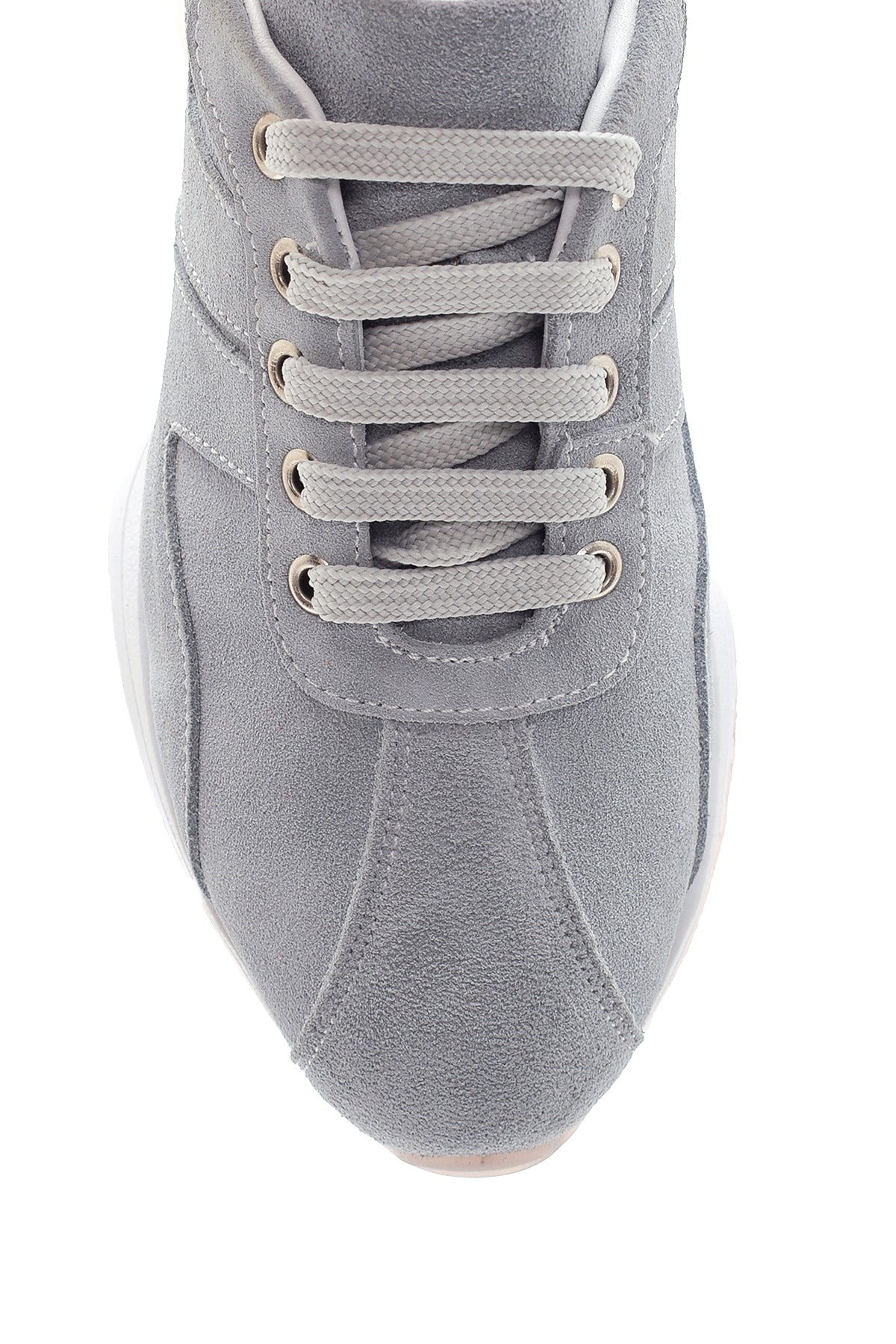 Kadın Deri Süet Sneaker - Image 5