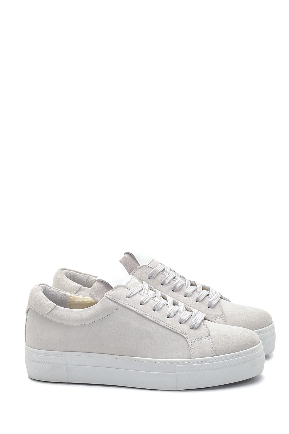 Kadın Deri Süet Sneaker - Image 3