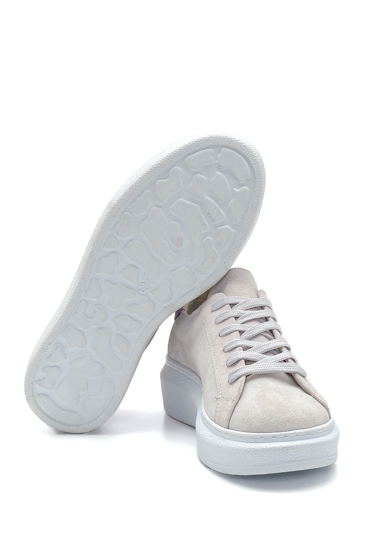 Kadın Deri Süet Sneaker - Image 4