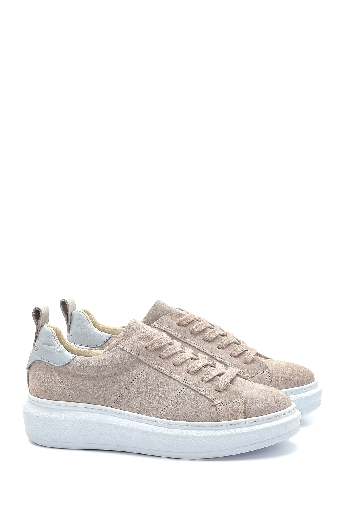 Kadın Deri Süet Sneaker - Image 3