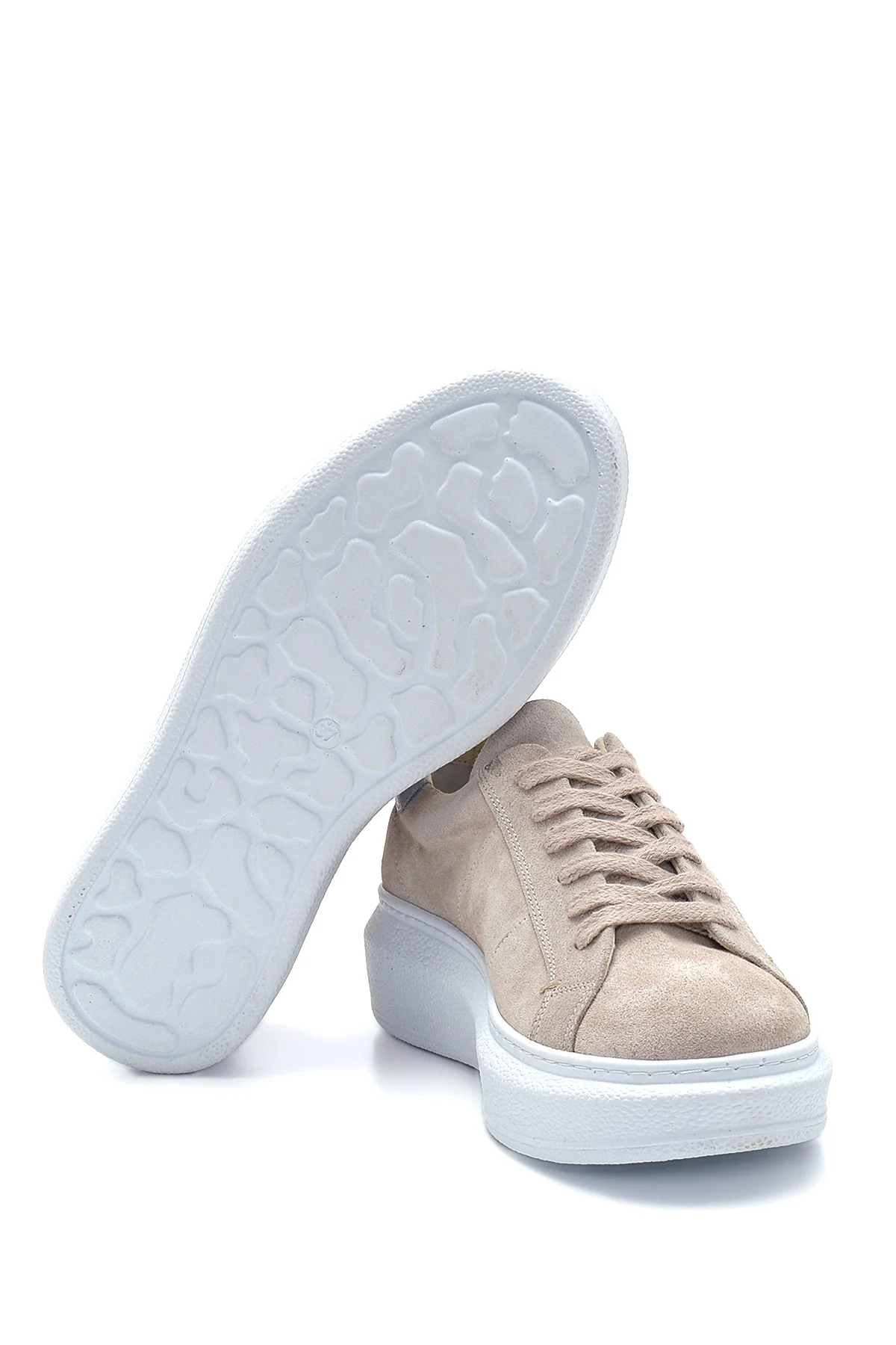 Kadın Deri Süet Sneaker - Image 4