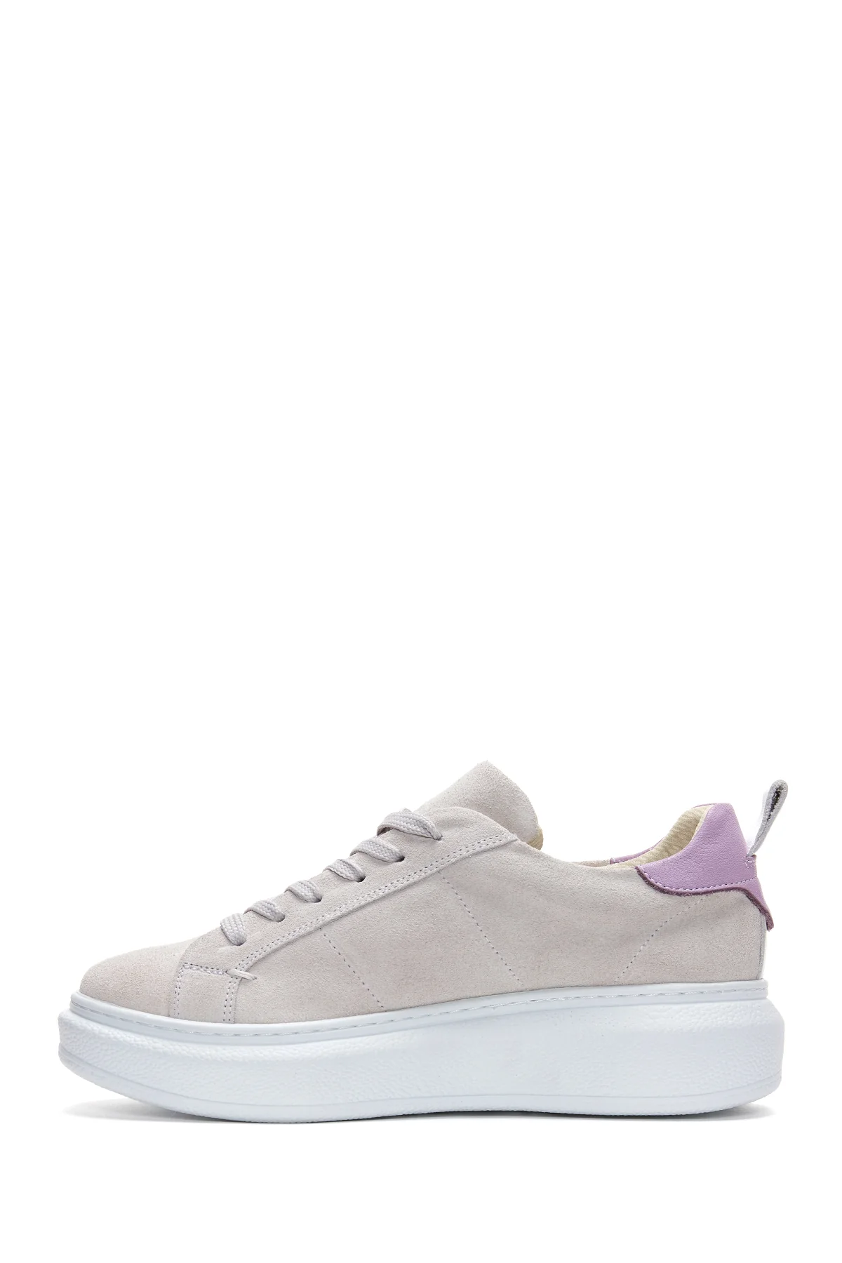 Kadın Deri Süet Sneaker - Image 2