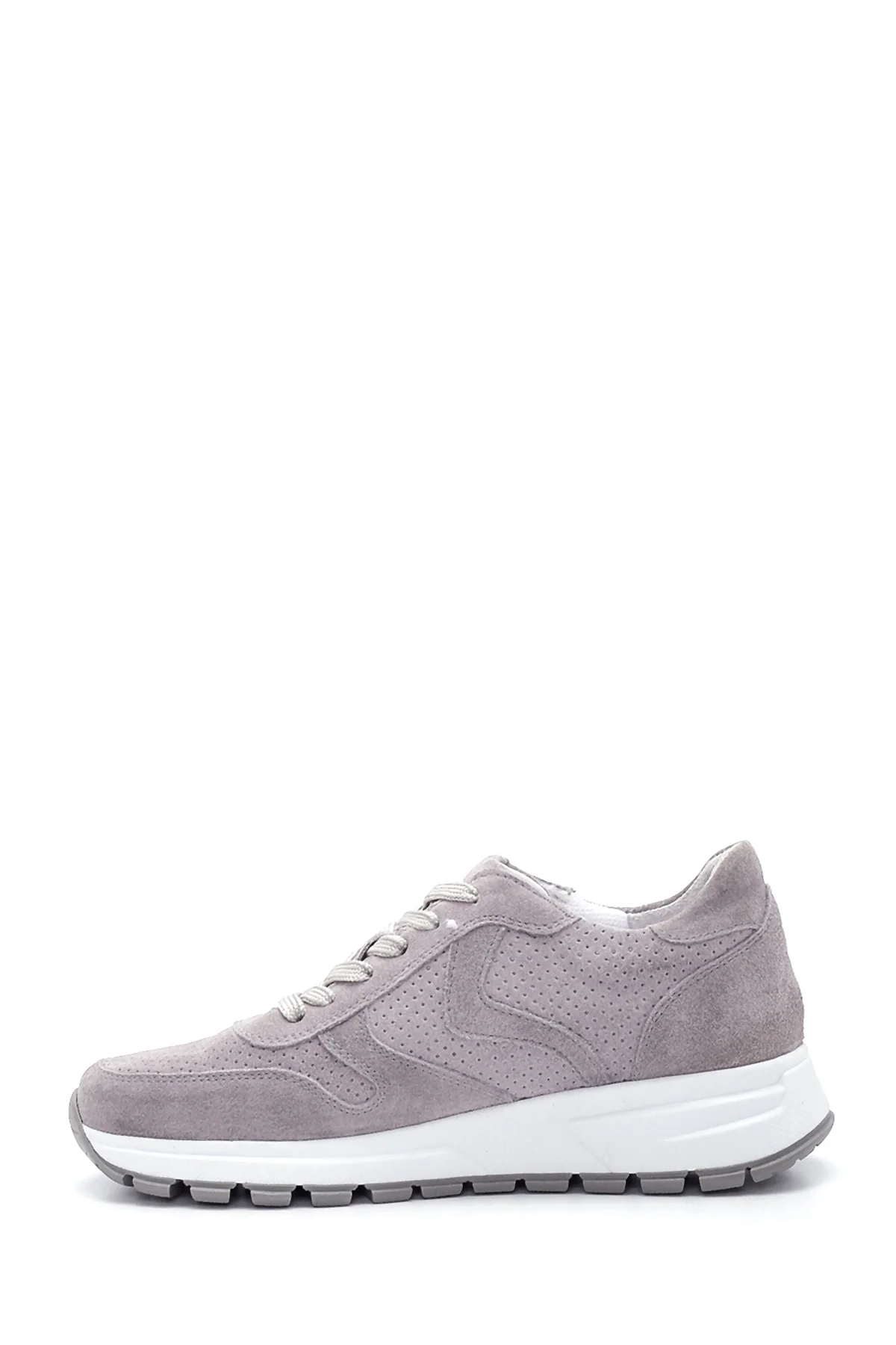 Kadın Deri Süet Sneaker - Image 2
