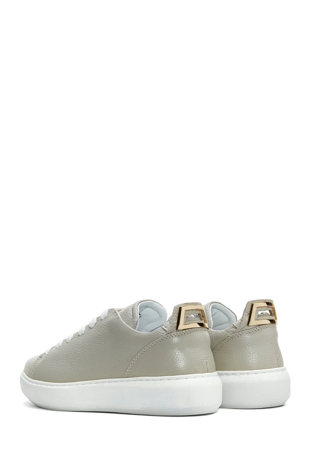 Kadın Deri Toka Detaylı Sneaker - Image 4