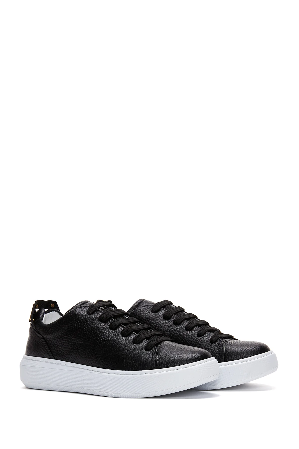 Kadın Deri Toka Detaylı Sneaker - Image 3