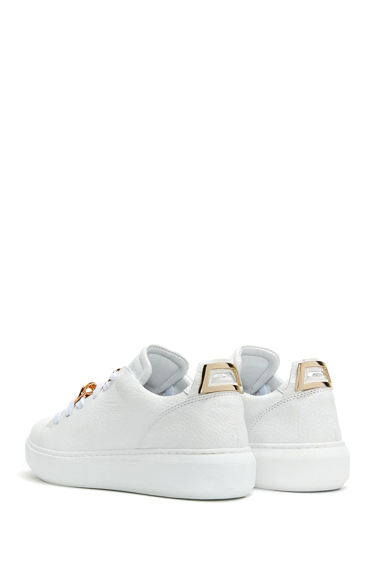 Kadın Deri Toka Detaylı Sneaker - Image 5