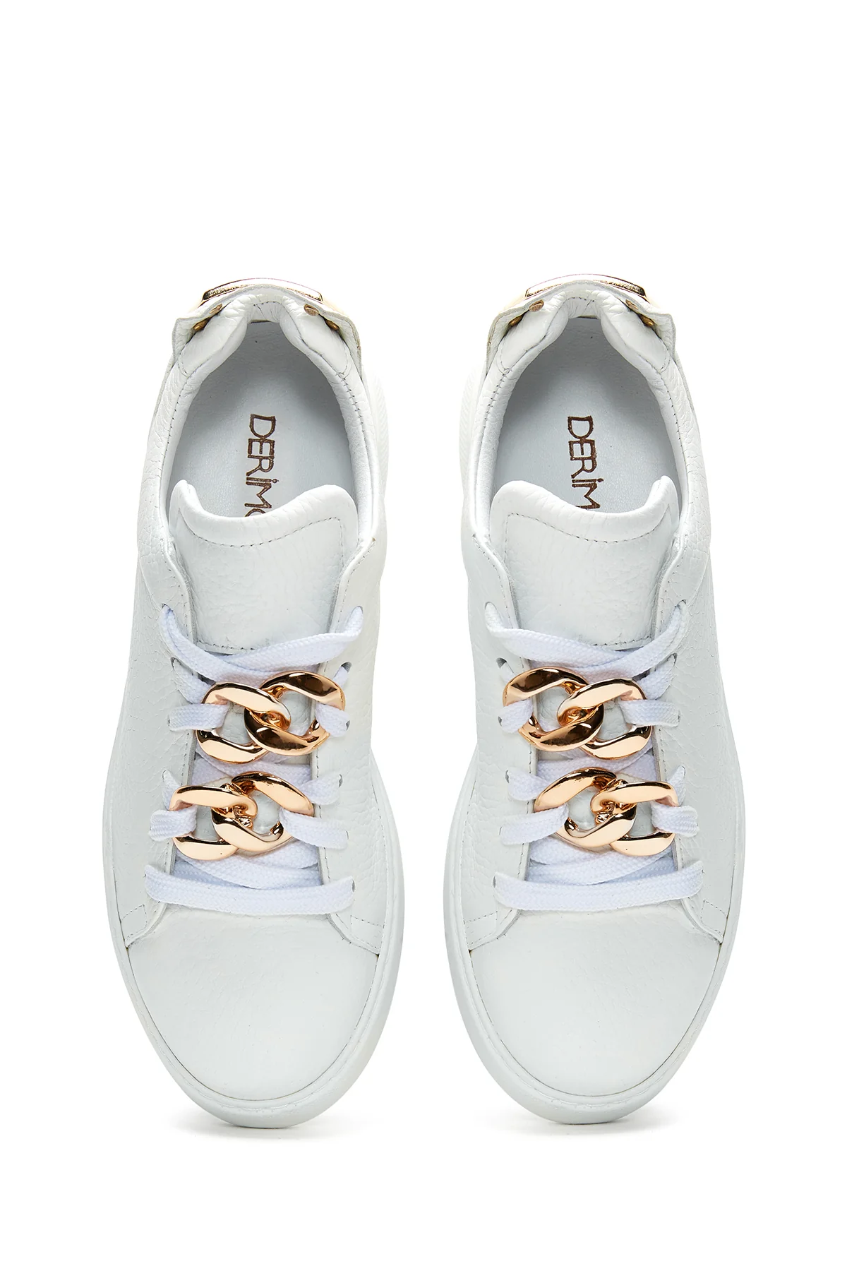Kadın Deri Toka Detaylı Sneaker - Image 6