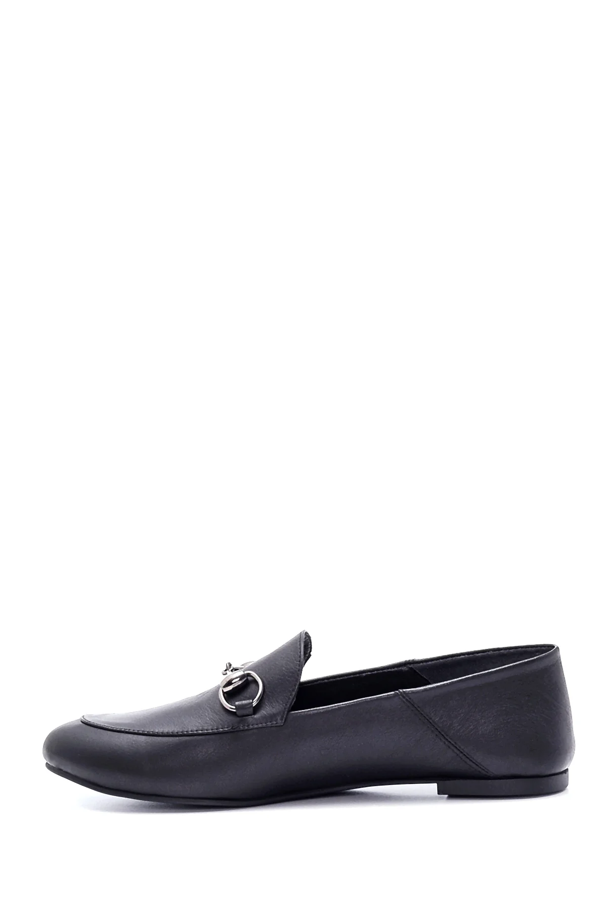 Kadın Deri Tokalı Loafer - Image 2