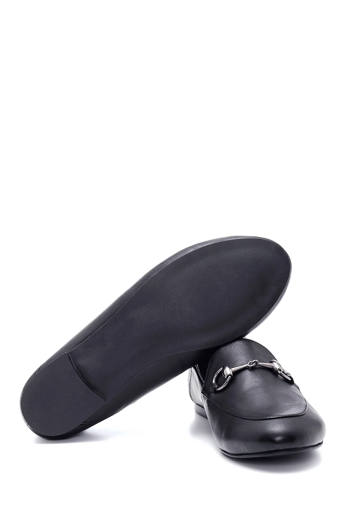 Kadın Deri Tokalı Loafer - Image 4