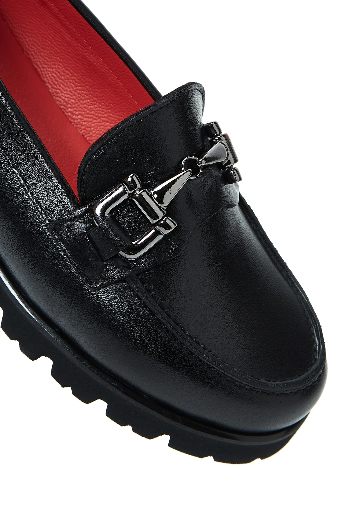 Kadın Deri Tokalı Loafer - Image 8