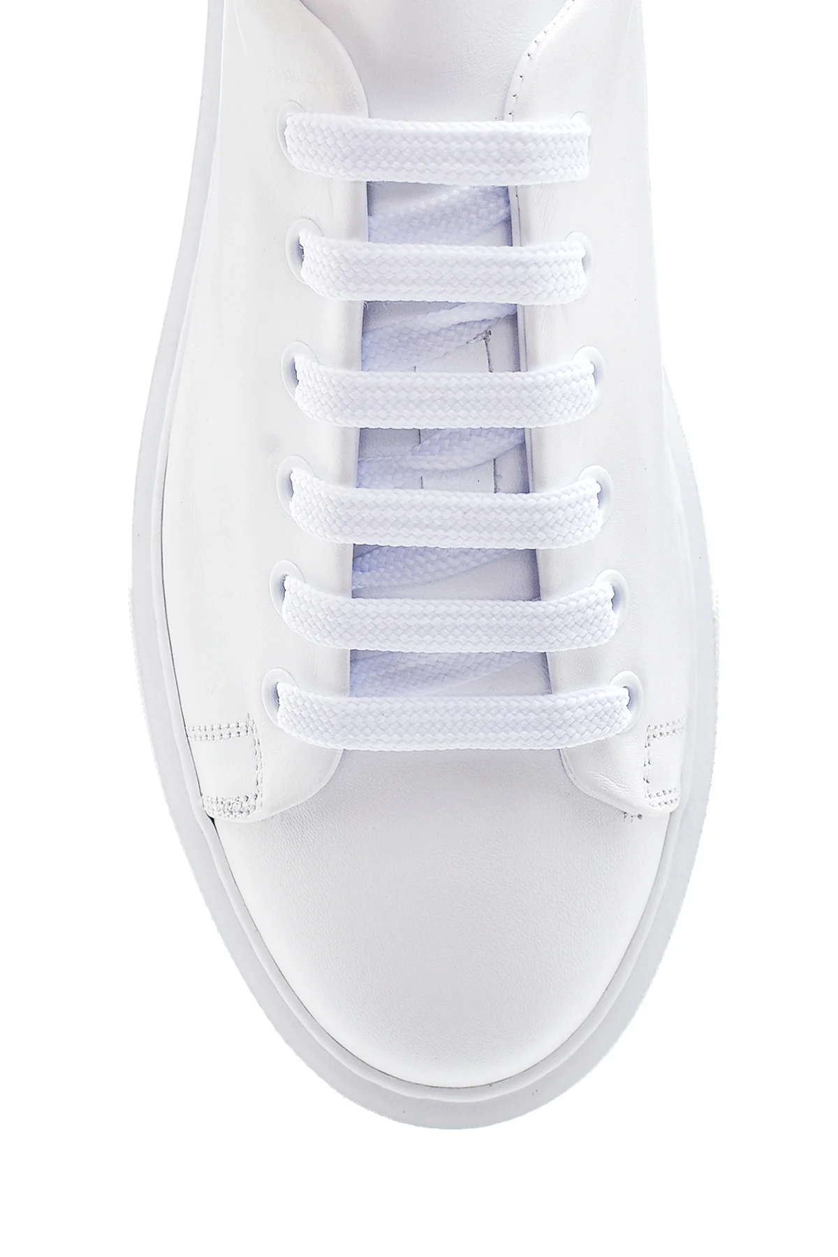 Kadın Deri Yüksek Taban Sneaker - Image 6