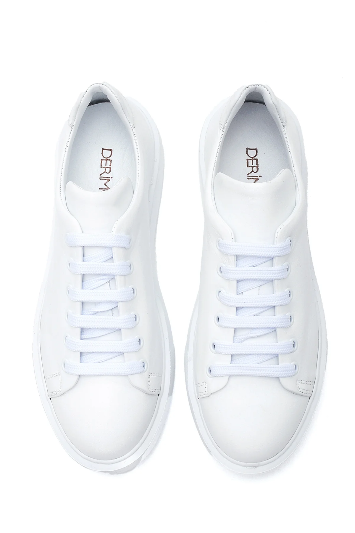 Kadın Deri Yüksek Taban Sneaker - Image 7