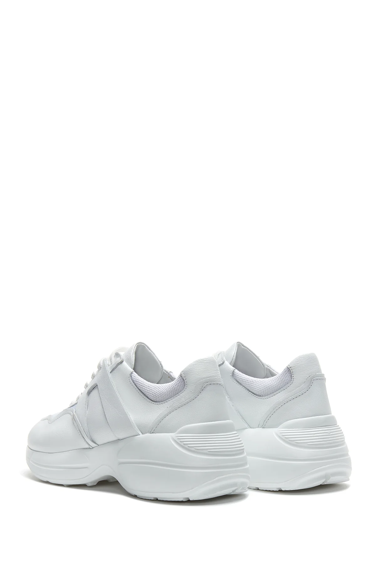 Kadın Deri Yüksek Taban Sneaker - Image 5