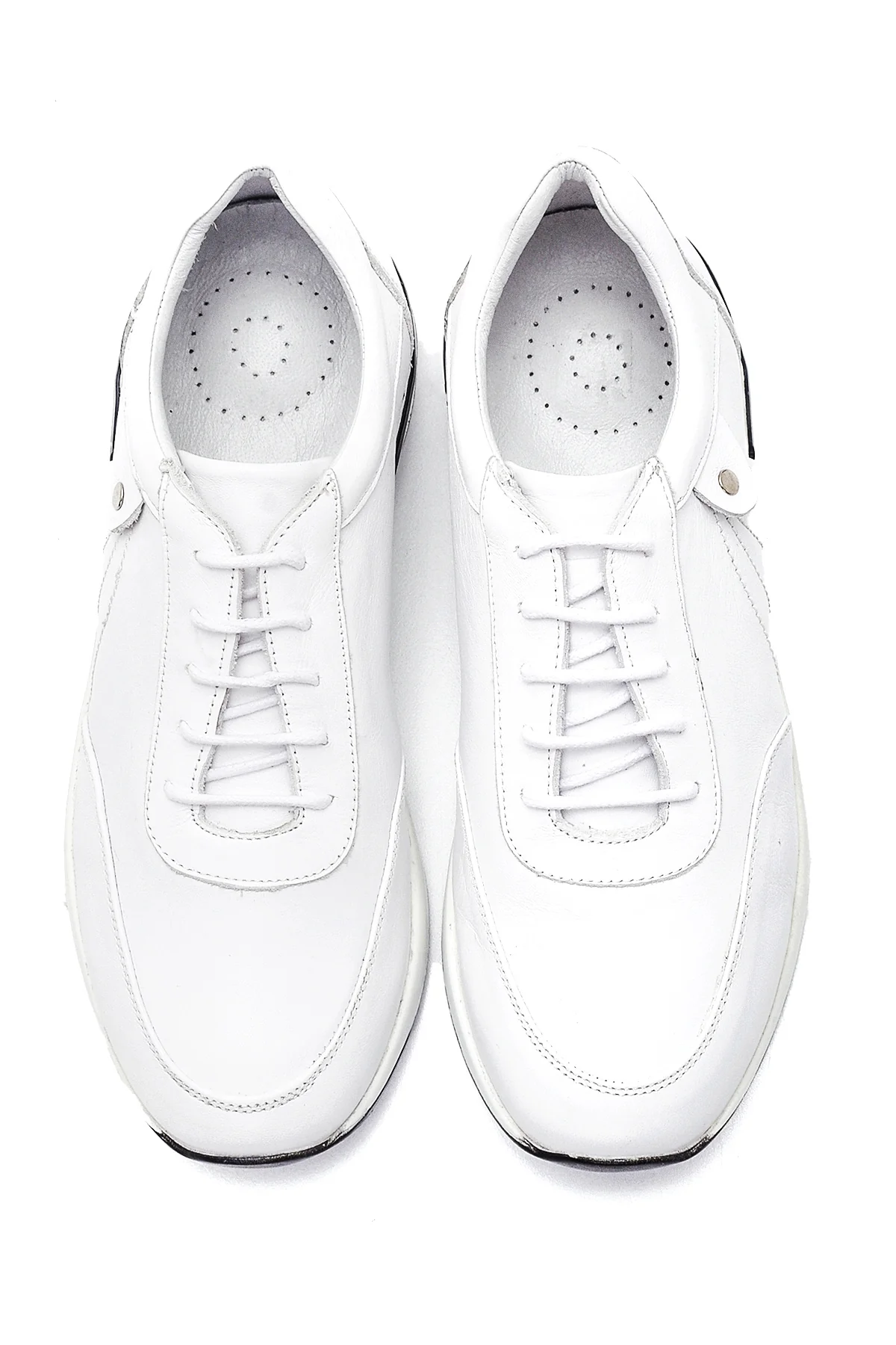 Kadın Deri Yüksek Taban Sneaker - Image 6