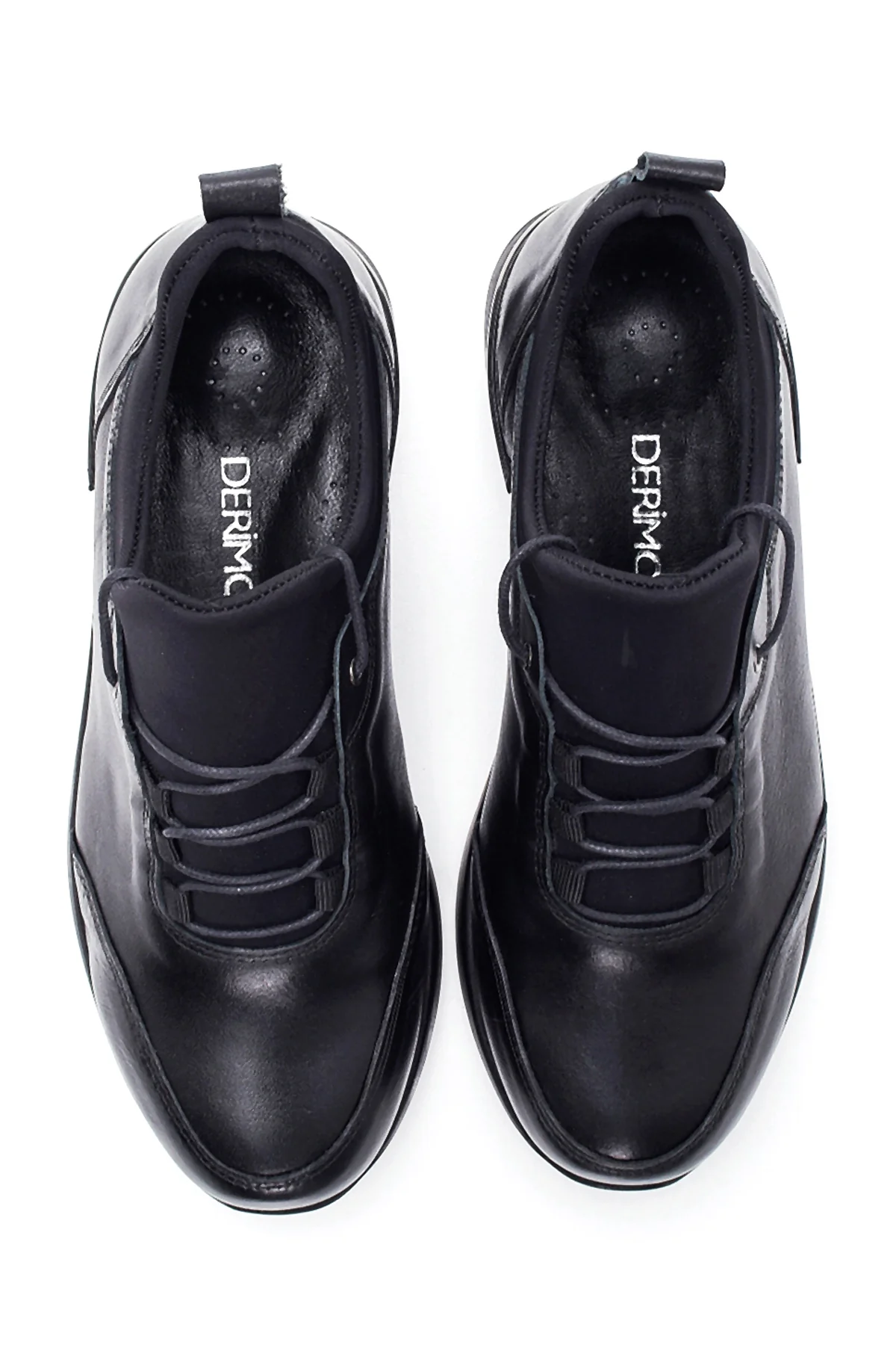 Kadın Deri Yüksek Taban Sneaker - Image 7