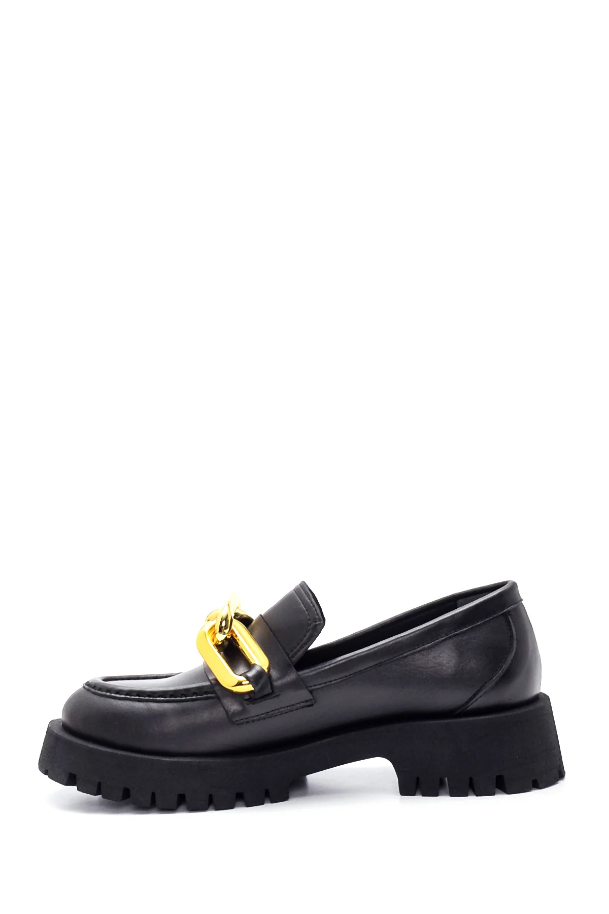 Kadın Deri Zincirli Loafer - Image 2
