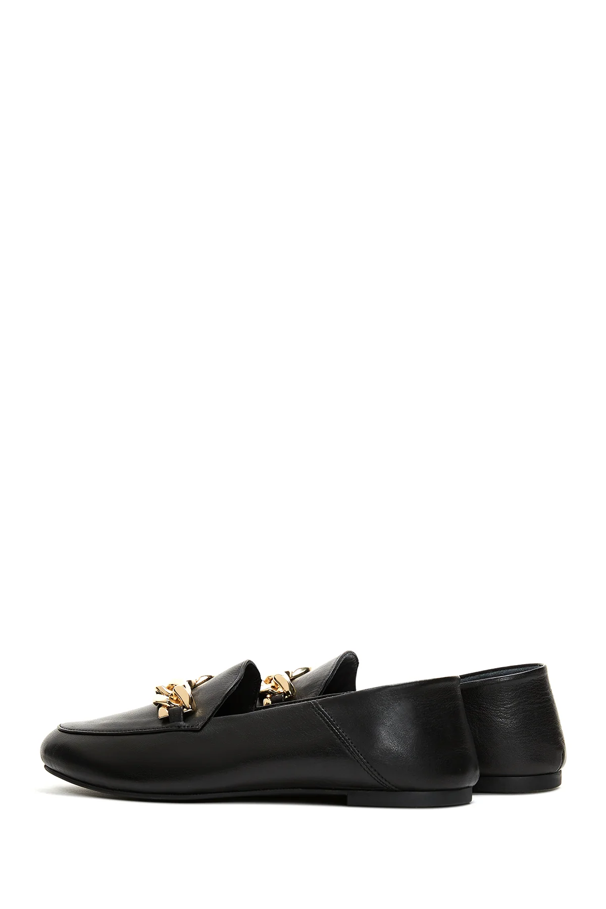 Kadın Deri Zincirli Loafer - Image 5