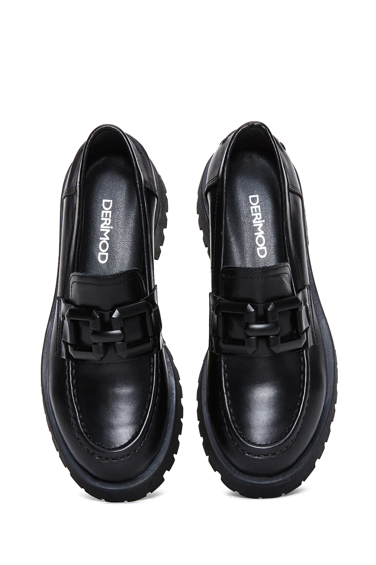Kadın Deri Zİncirli Loafer - Image 6