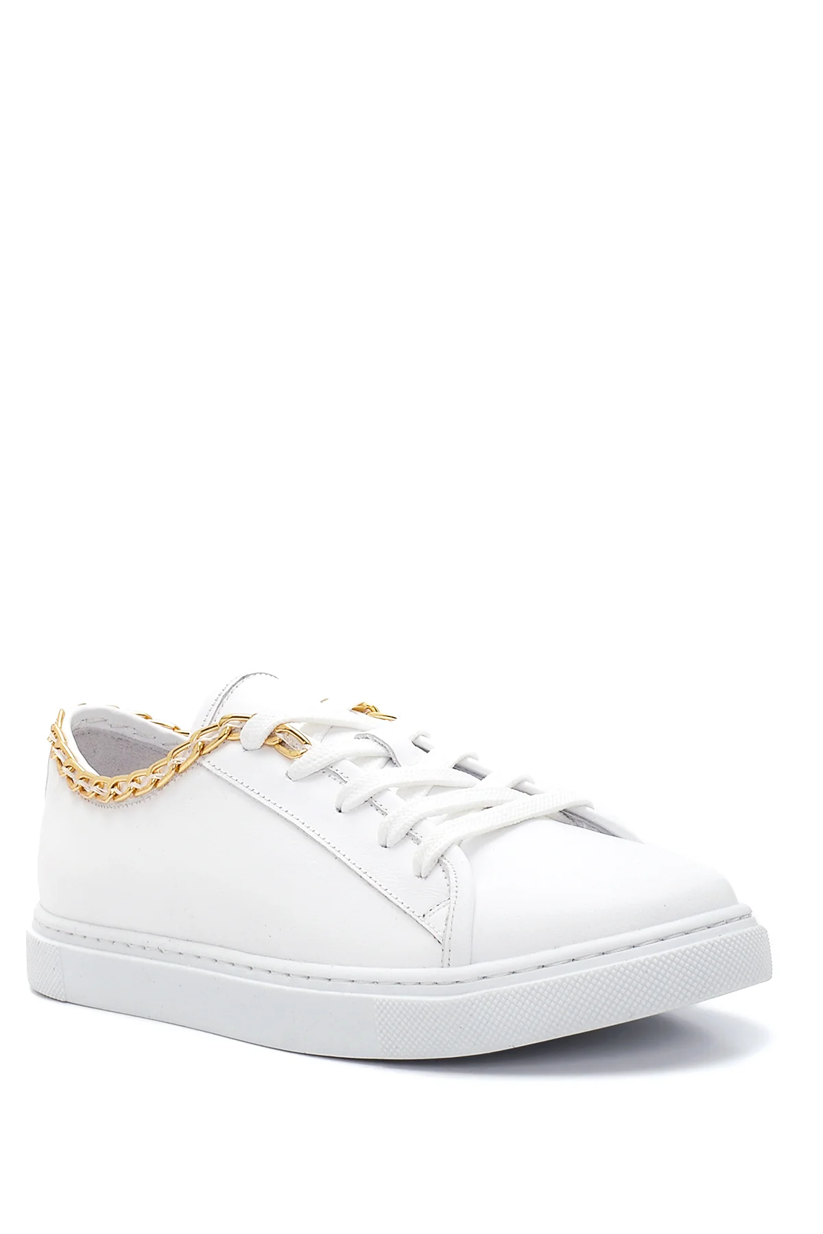 Kadın Deri Zincirli Sneaker - Image 3