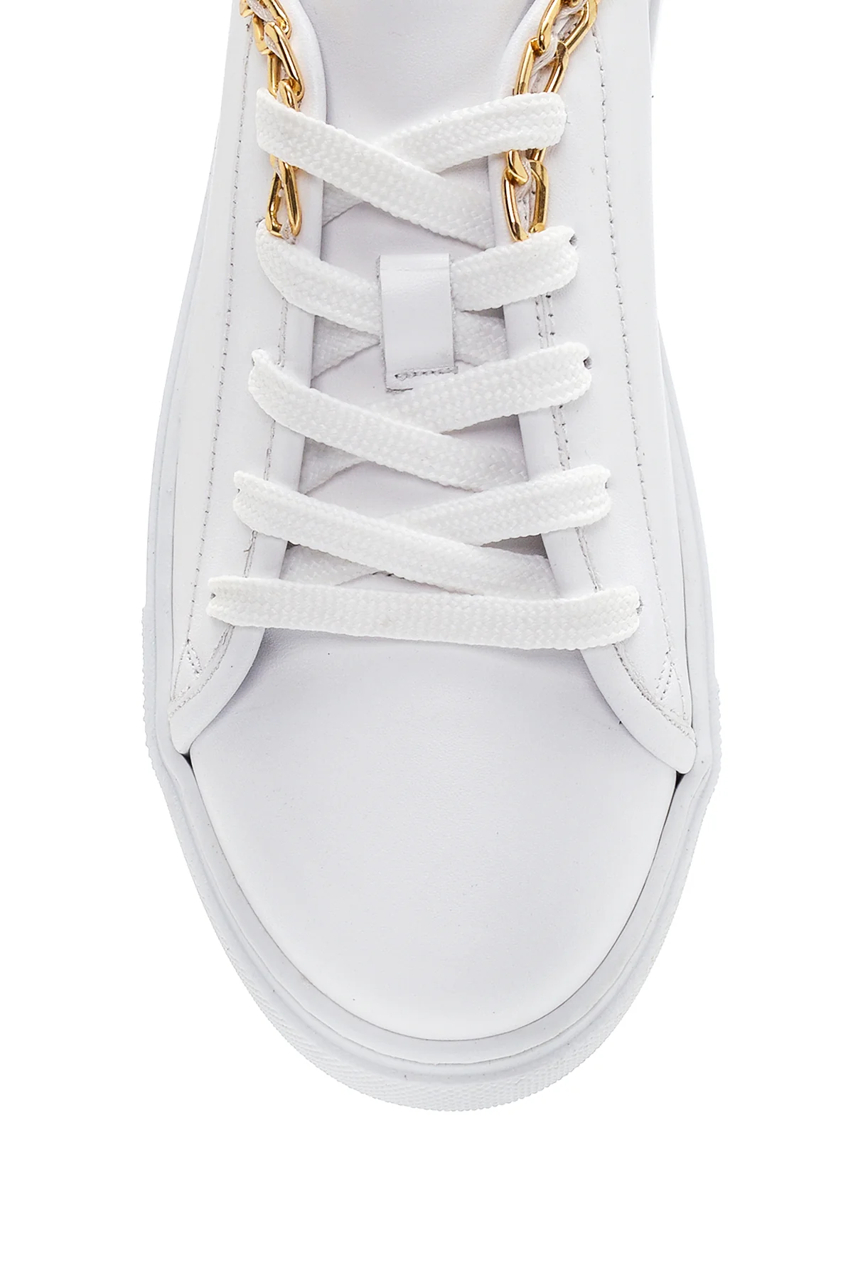Kadın Deri Zincirli Sneaker - Image 6