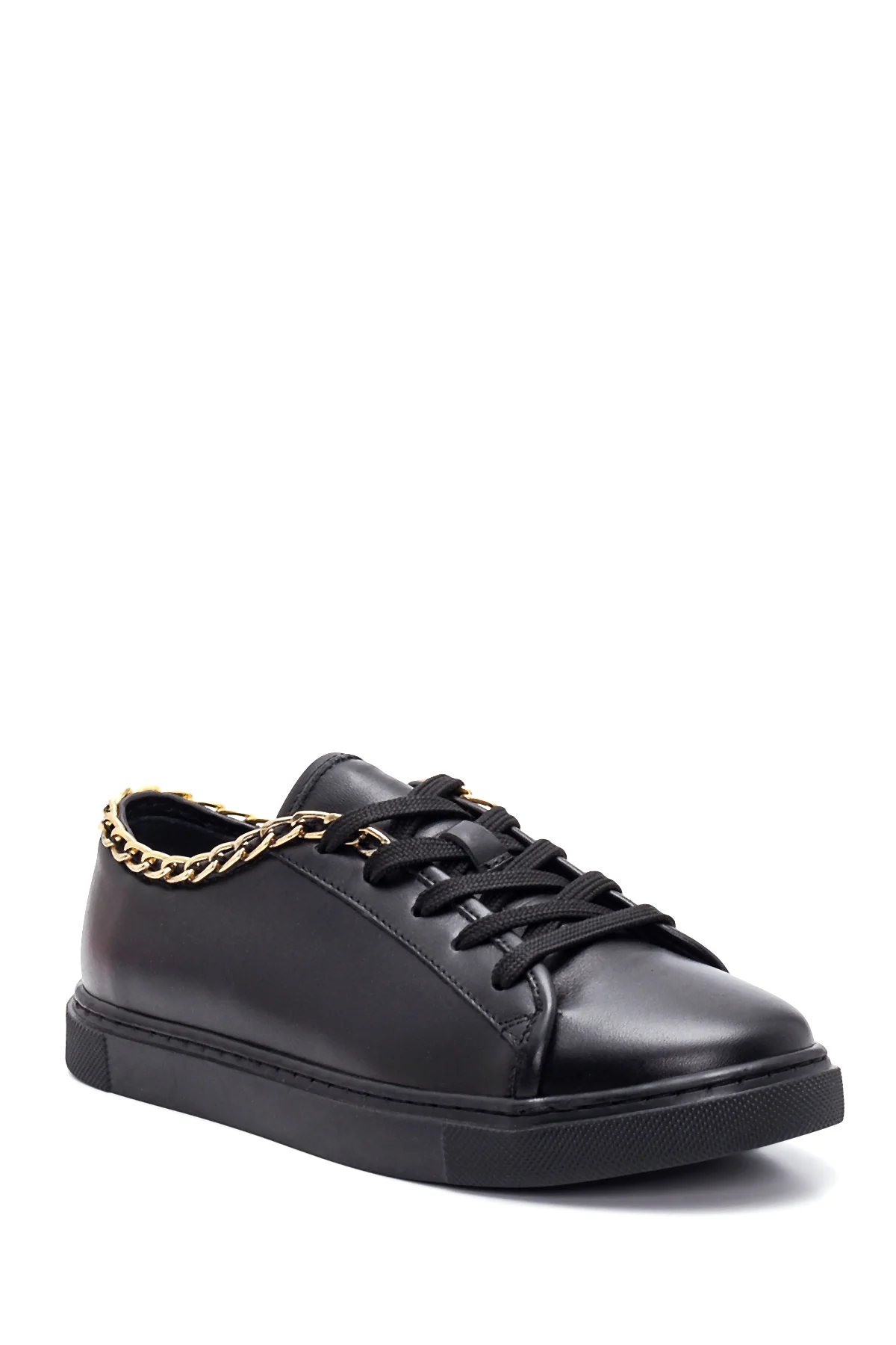 Kadın Deri Zincirli Sneaker - Image 3