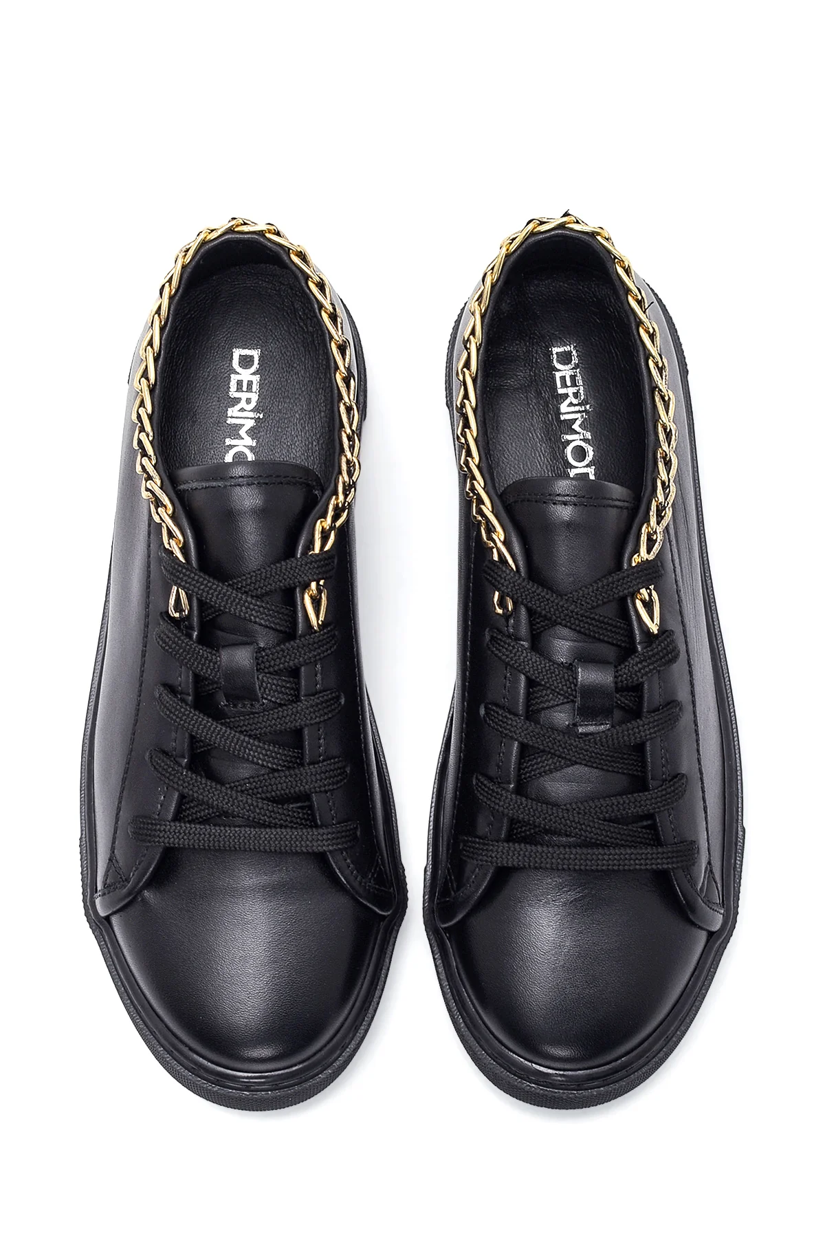 Kadın Deri Zincirli Sneaker - Image 7