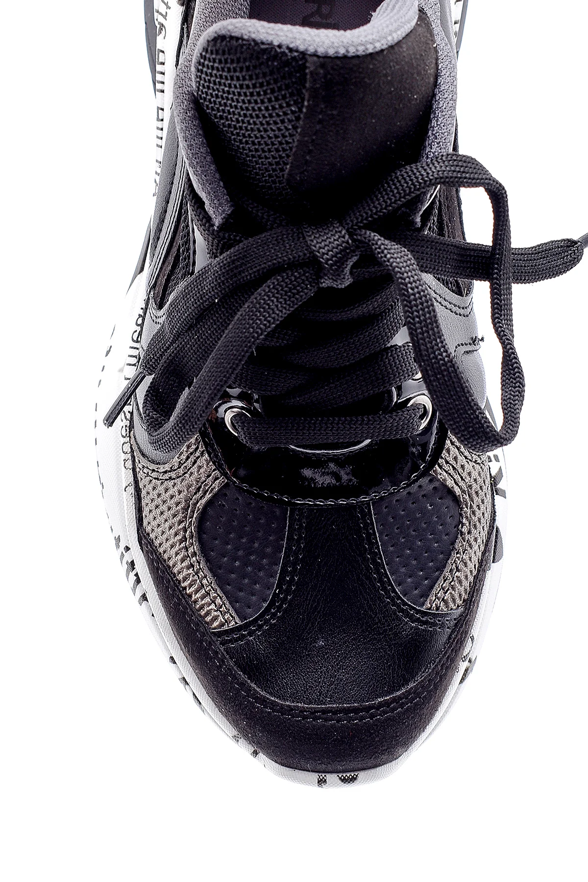 Kadın Desenli Deri Sneaker - Image 6