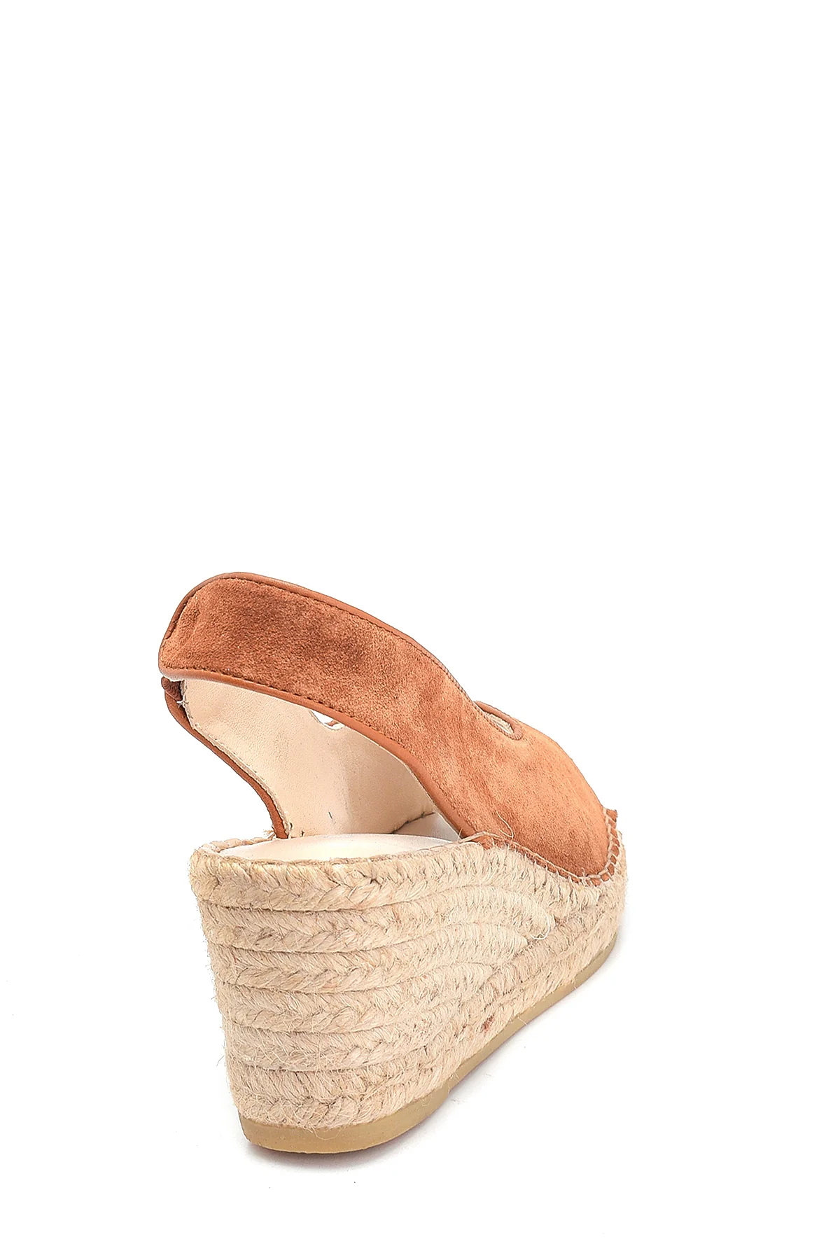Kadın Dolgu Topuk Deri Espadril - Image 4