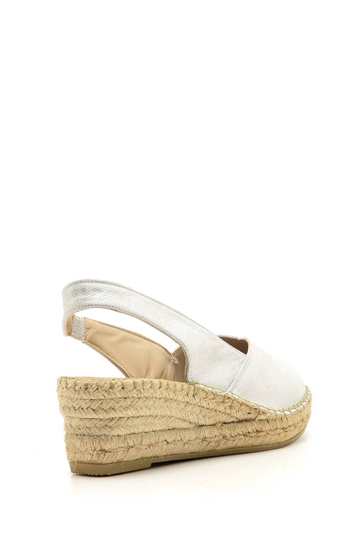 Kadın Dolgu Topuklu Burnu Açık Espadril Ayakkabı - Image 5