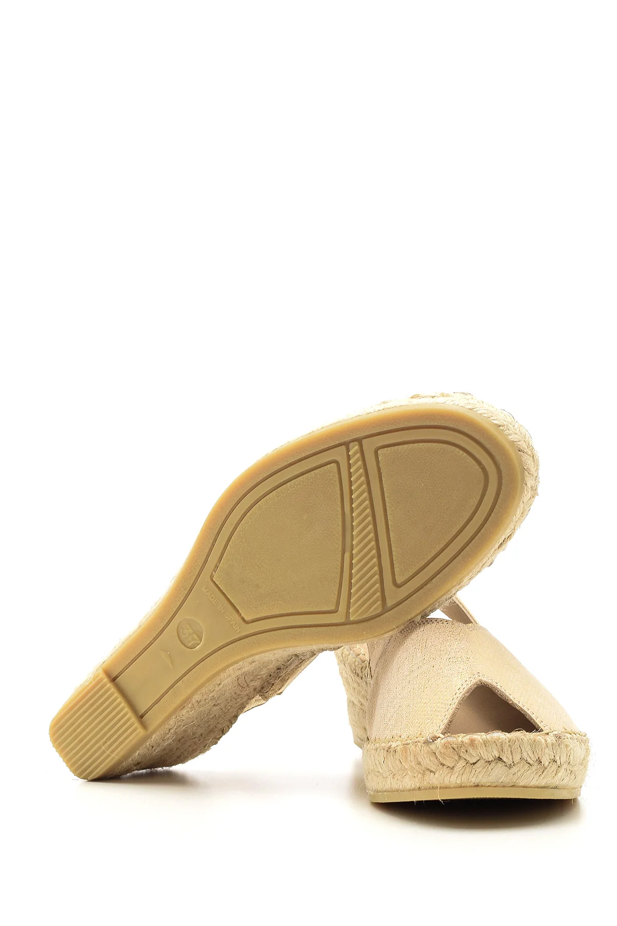 Kadın Dolgu Topuklu Burnu Açık Espadril Ayakkabı - Image 4