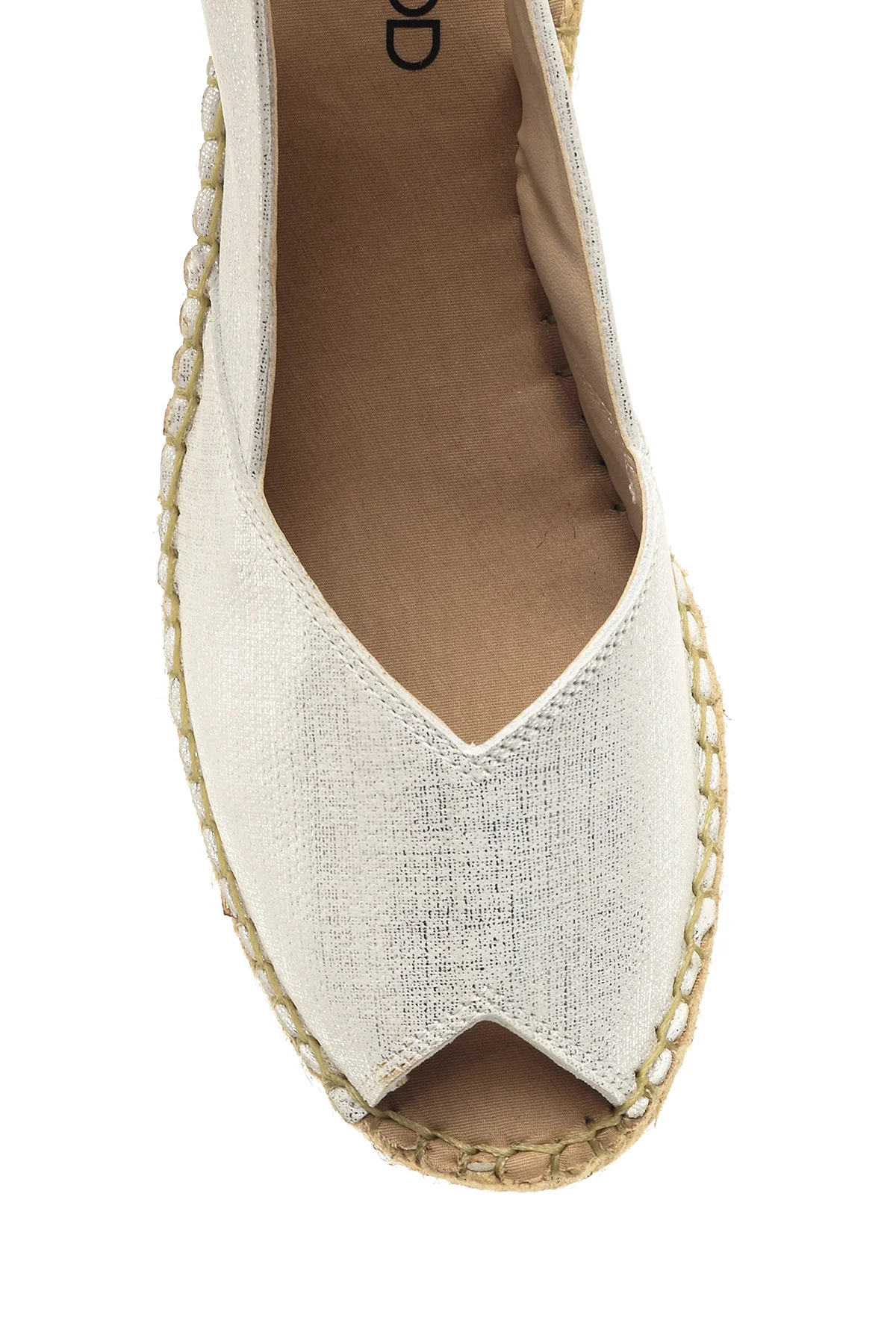 Kadın Dolgu Topuklu Burnu Açık Espadril Ayakkabı - Image 6