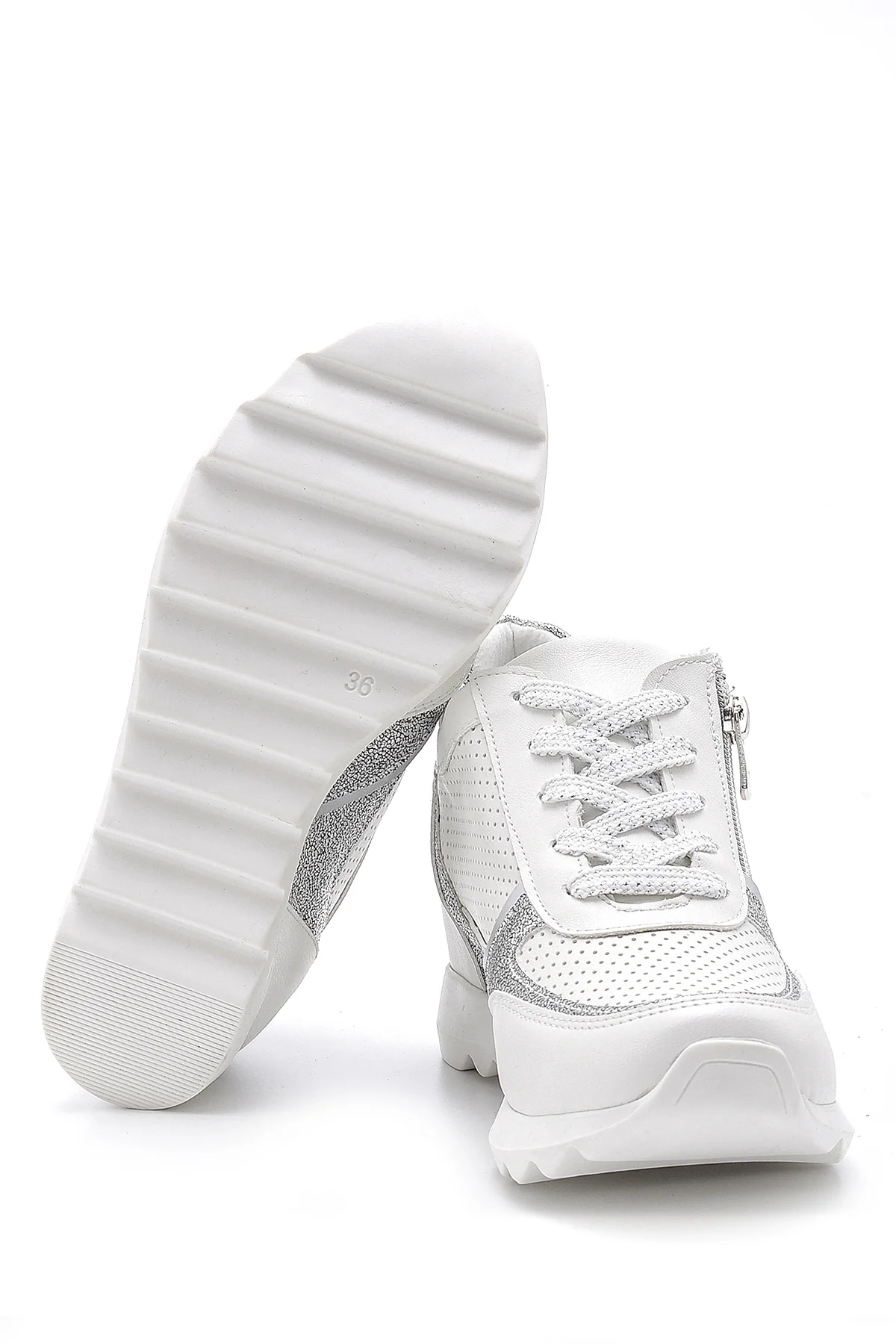 Kadın Fermuar Detaylı Sneaker - Image 4