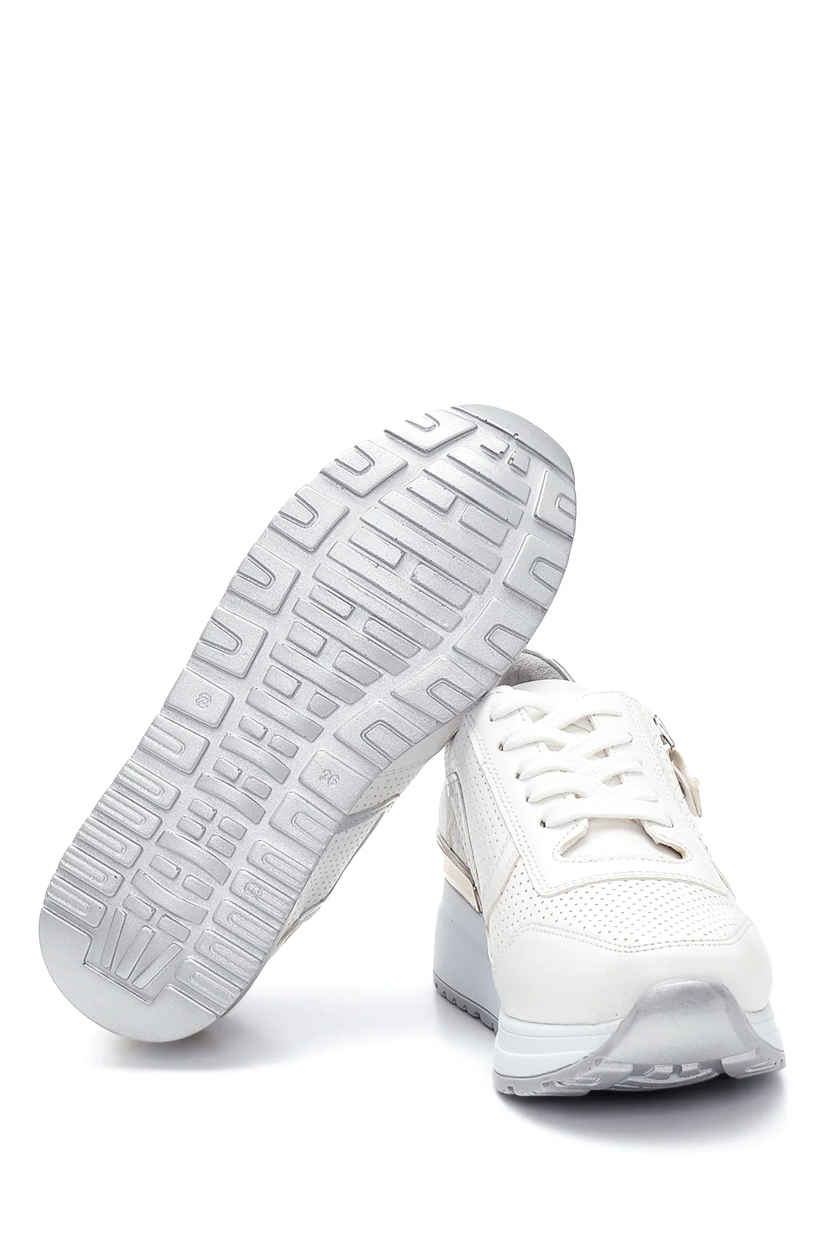 Kadın Fermuar Detaylı Sneaker - Image 4